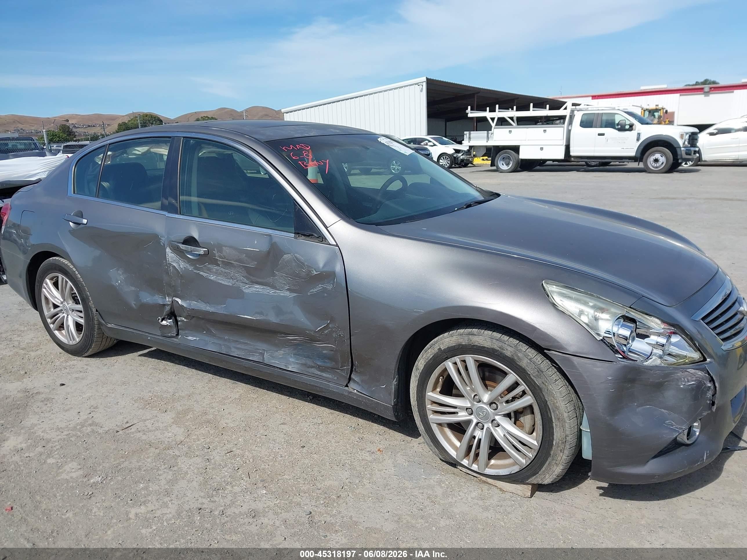 2013 Infiniti G37 Journey Серый vin: JN1CV6AP4DM725454