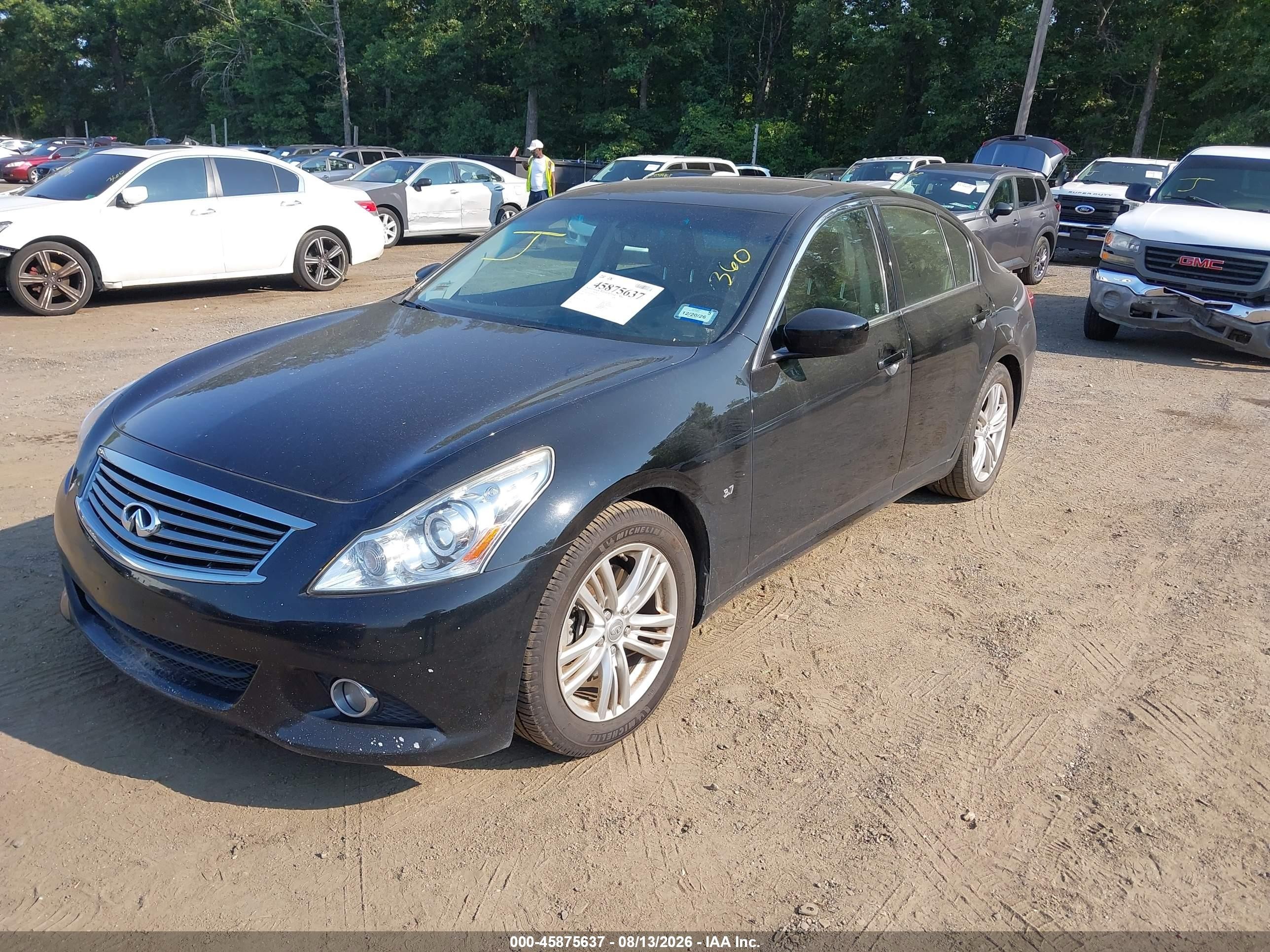 2015 Infiniti Q40   Black vin: JN1CV6AP4FM501457