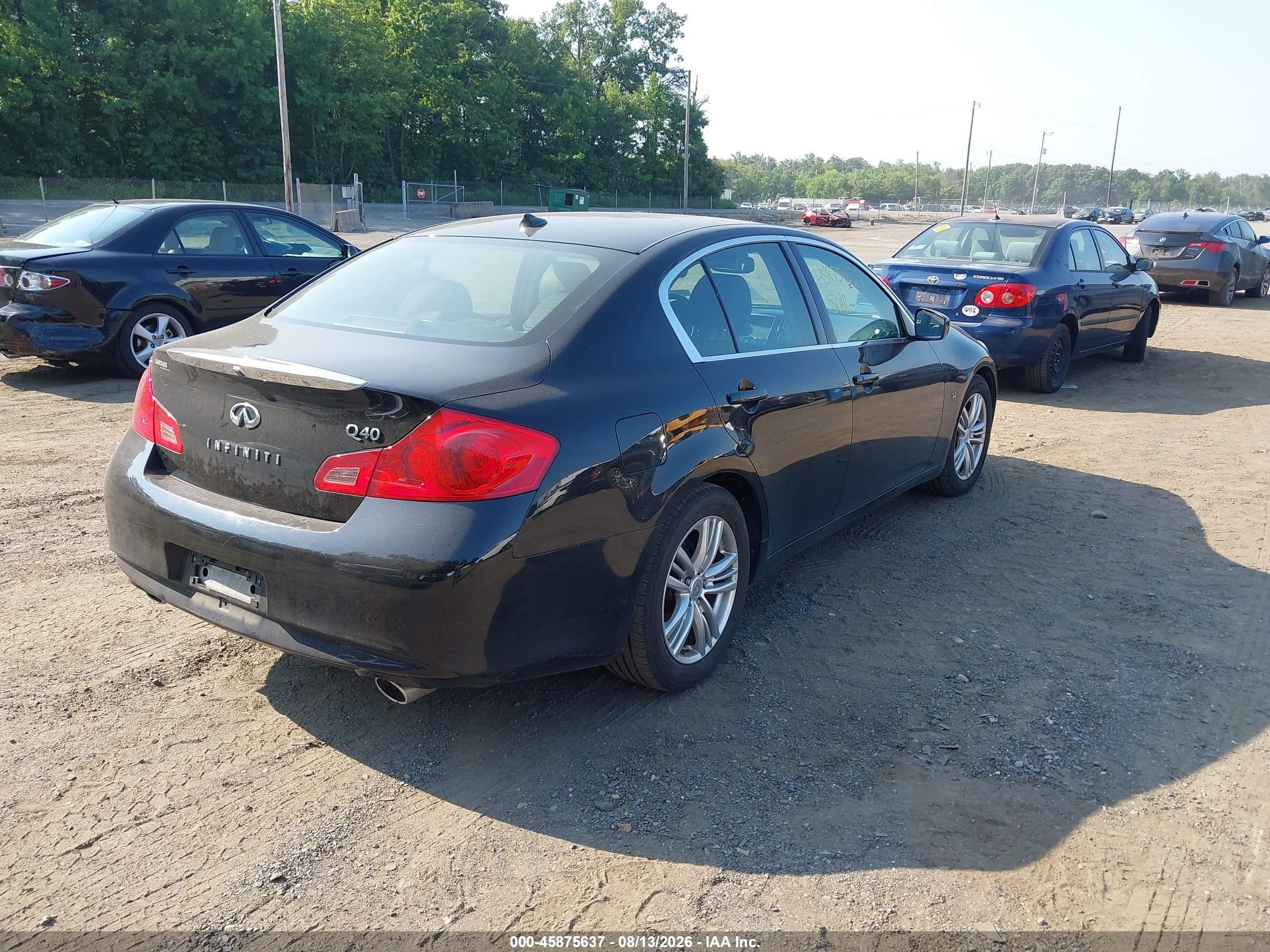 2015 Infiniti Q40   Black vin: JN1CV6AP4FM501457