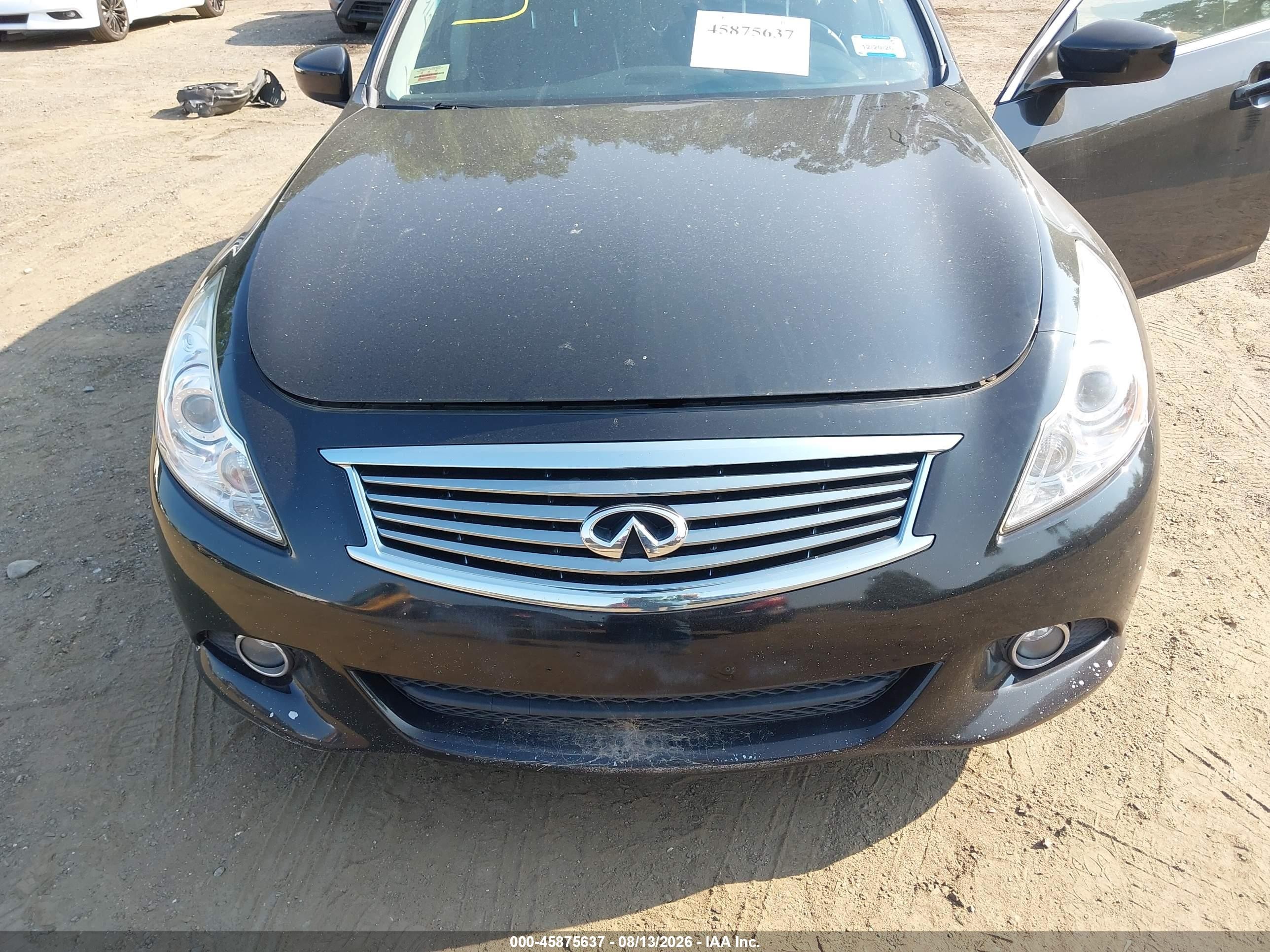 2015 Infiniti Q40   Black vin: JN1CV6AP4FM501457