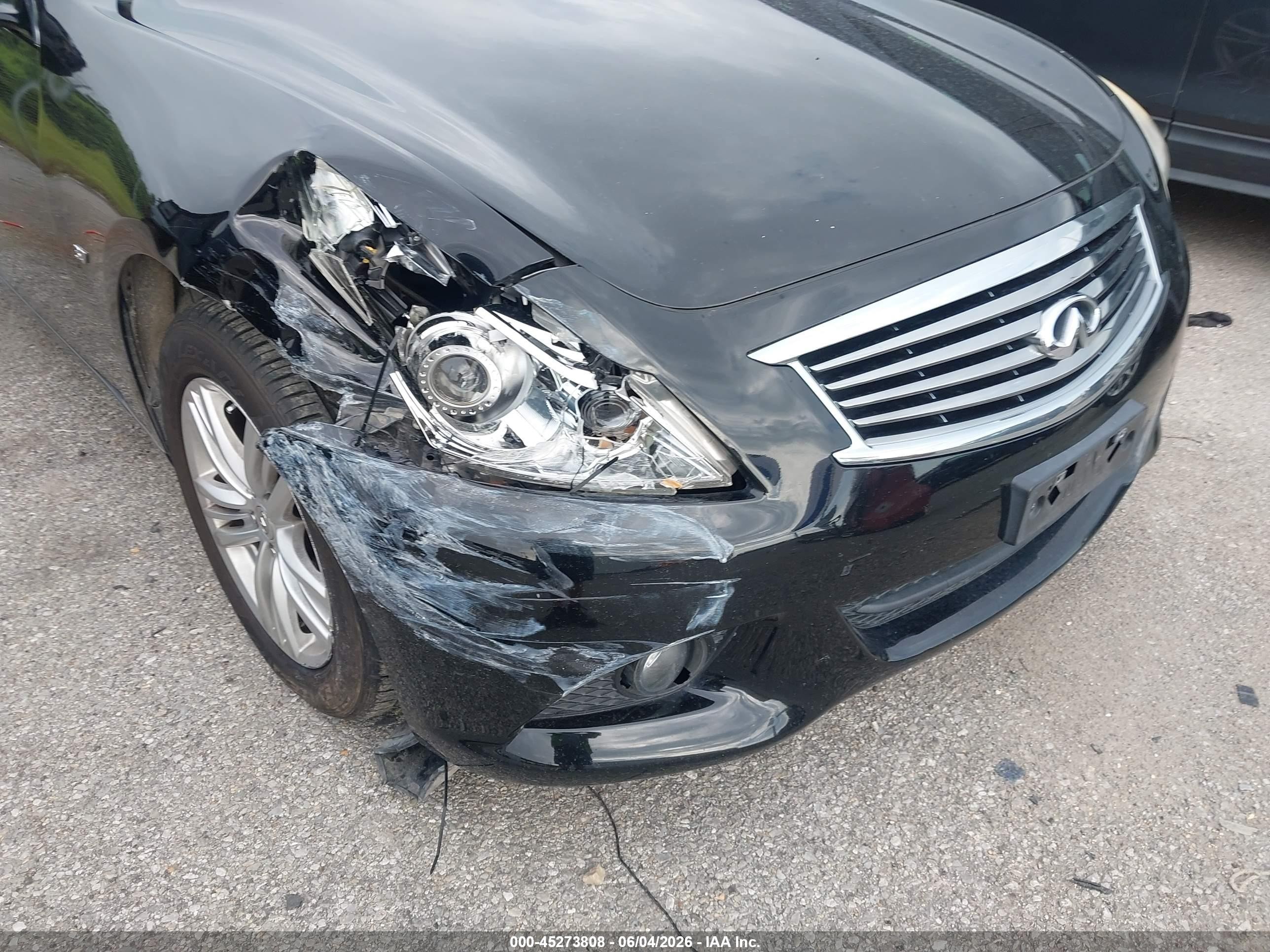 2015 Infiniti Q40   Black vin: JN1CV6AP4FM580287