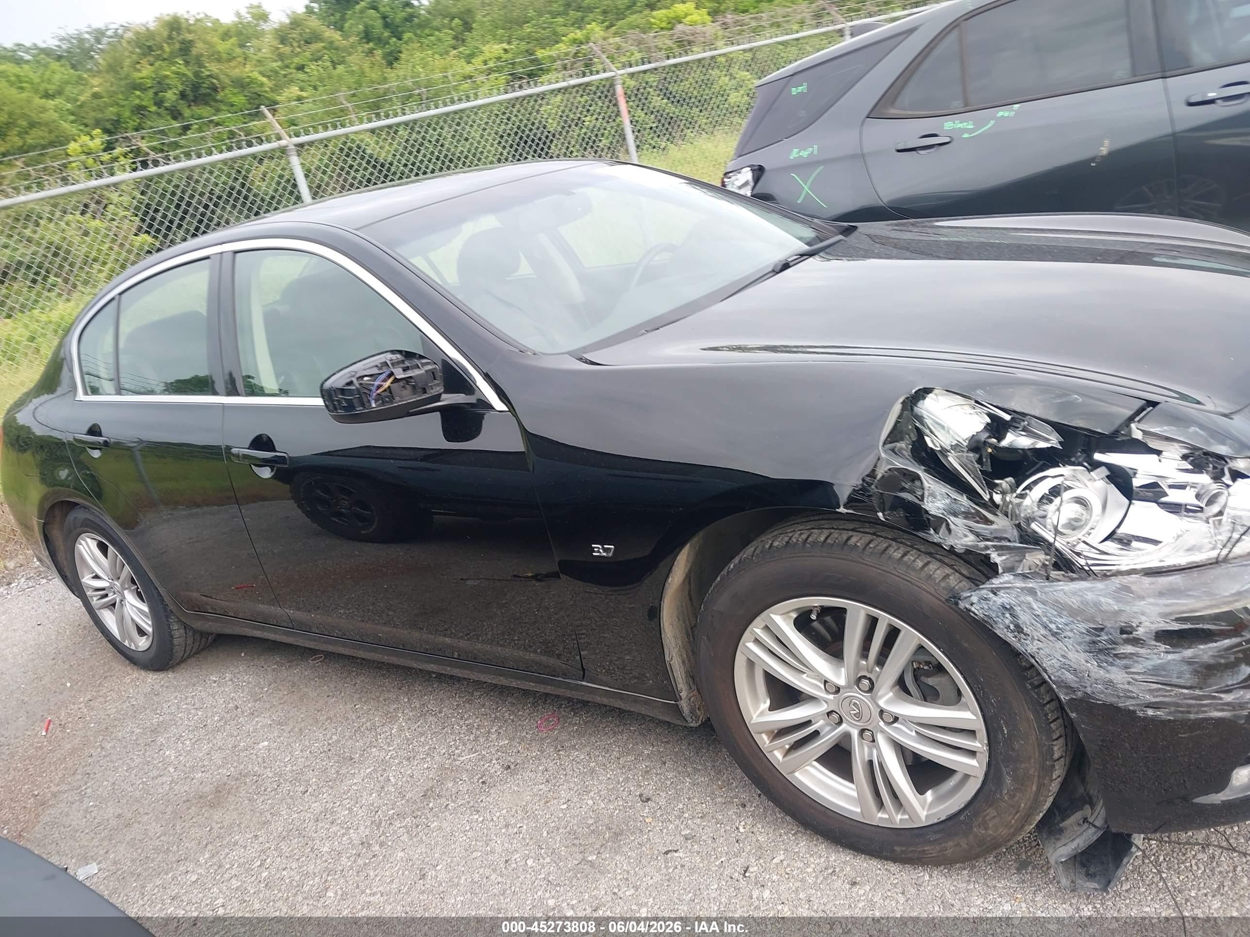 2015 Infiniti Q40   Black vin: JN1CV6AP4FM580287
