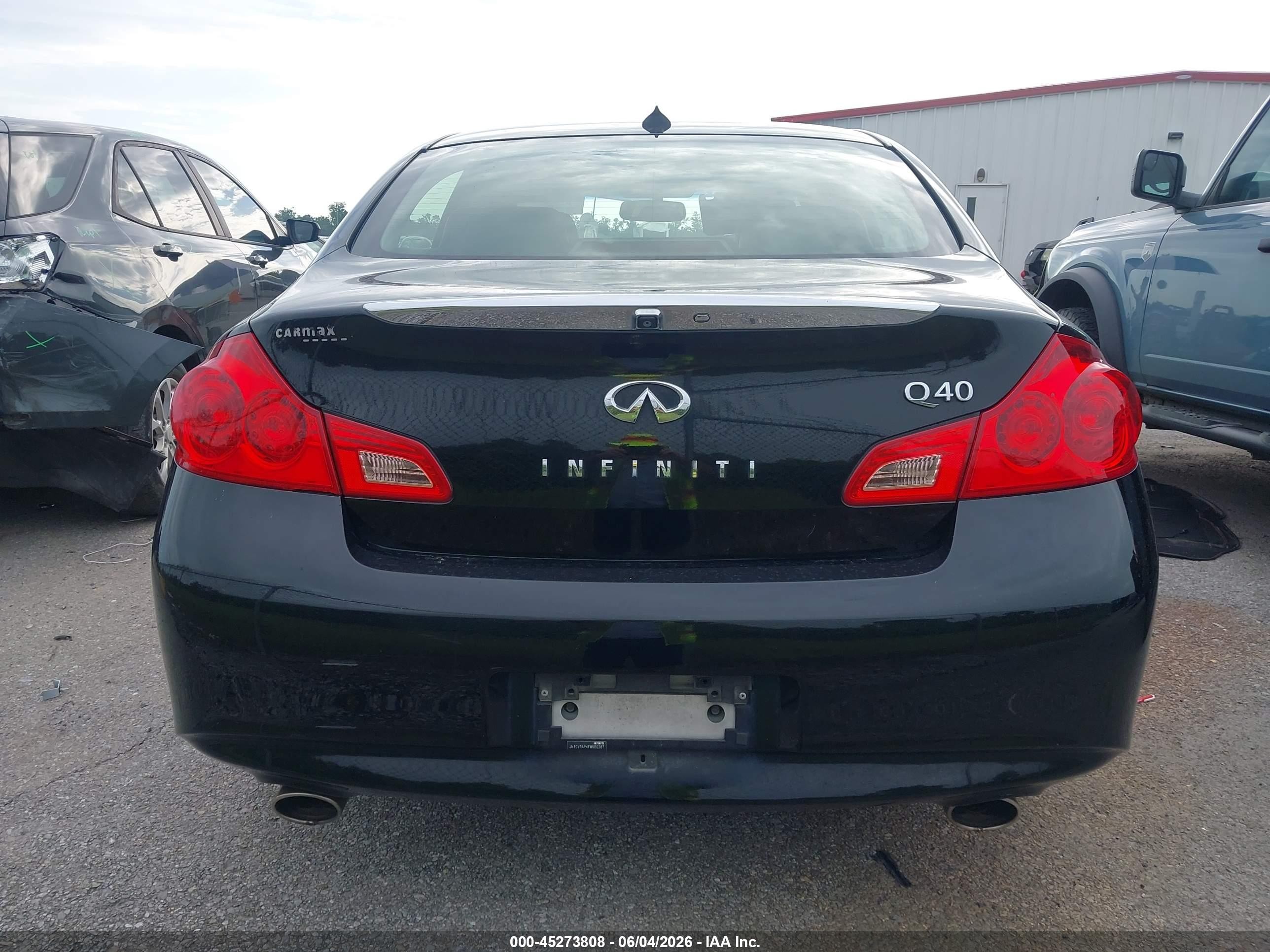 2015 Infiniti Q40   Black vin: JN1CV6AP4FM580287