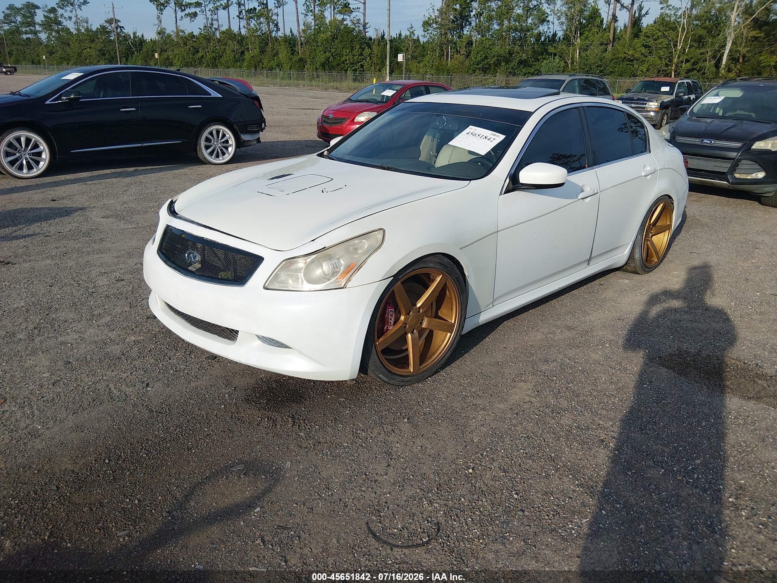 2010 Infiniti G37 Journey White vin: JN1CV6AP5AM203623