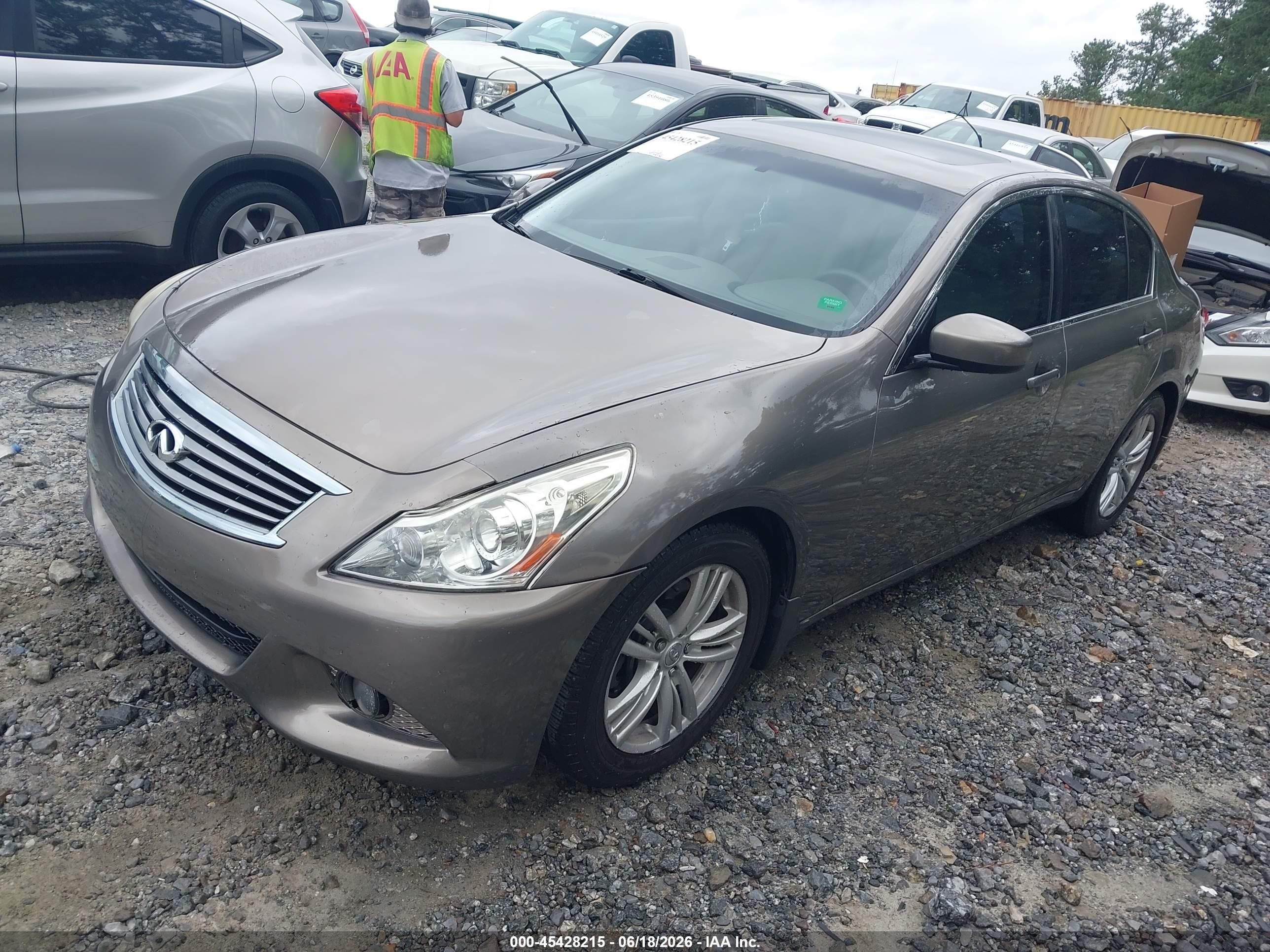 2012 Infiniti G37 Journey Серый vin: JN1CV6AP5CM620324