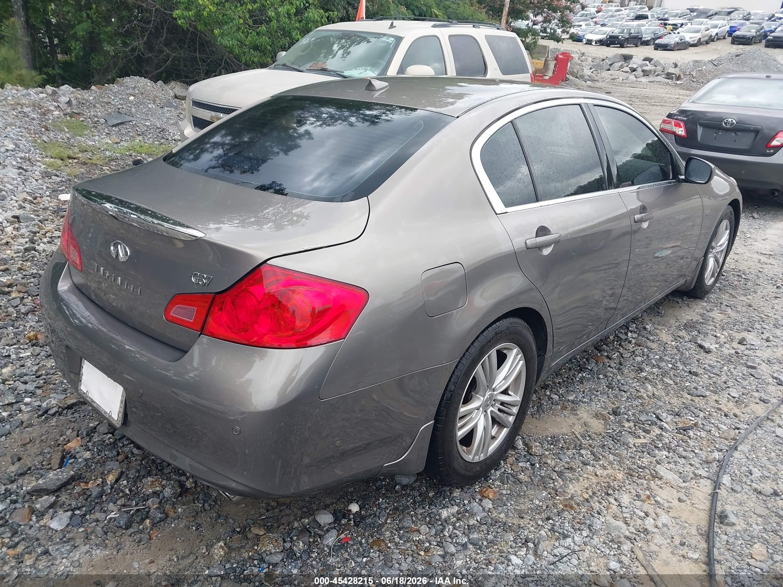 2012 Infiniti G37 Journey Серый vin: JN1CV6AP5CM620324