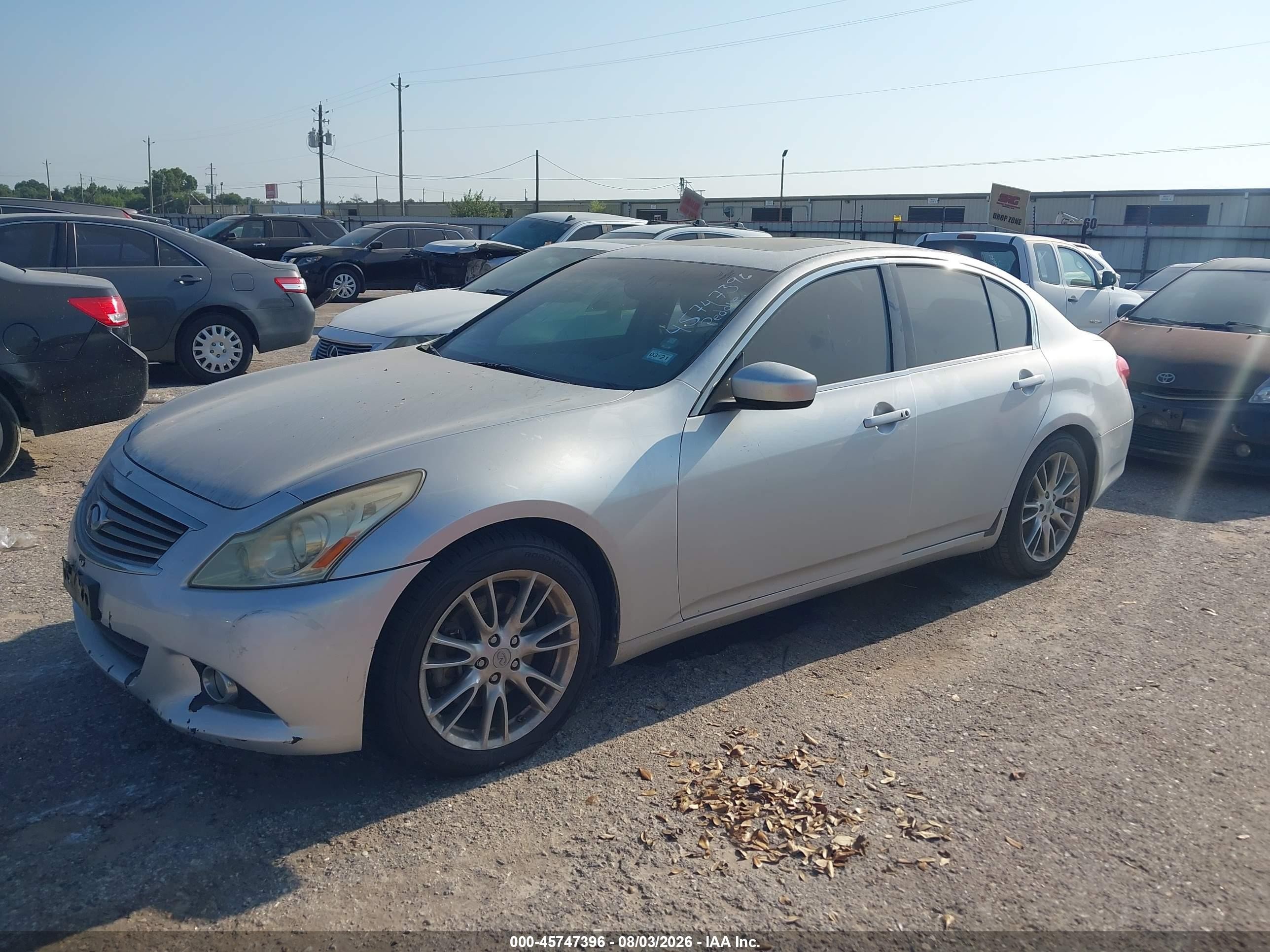 2012 Infiniti G37 Journey Silver vin: JN1CV6AP5CM622106