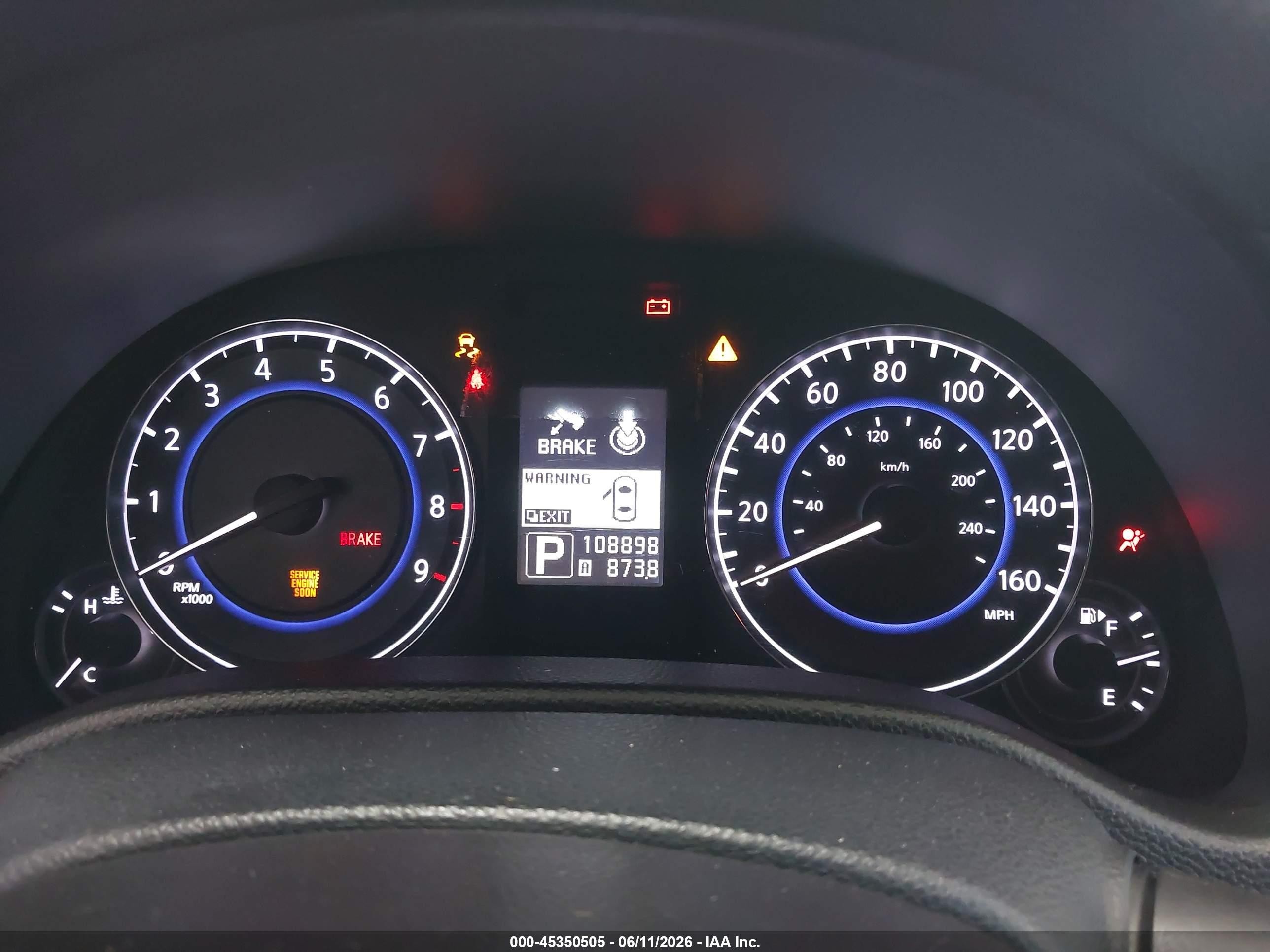2012 Infiniti G37 Journey Black vin: JN1CV6AP5CM622574
