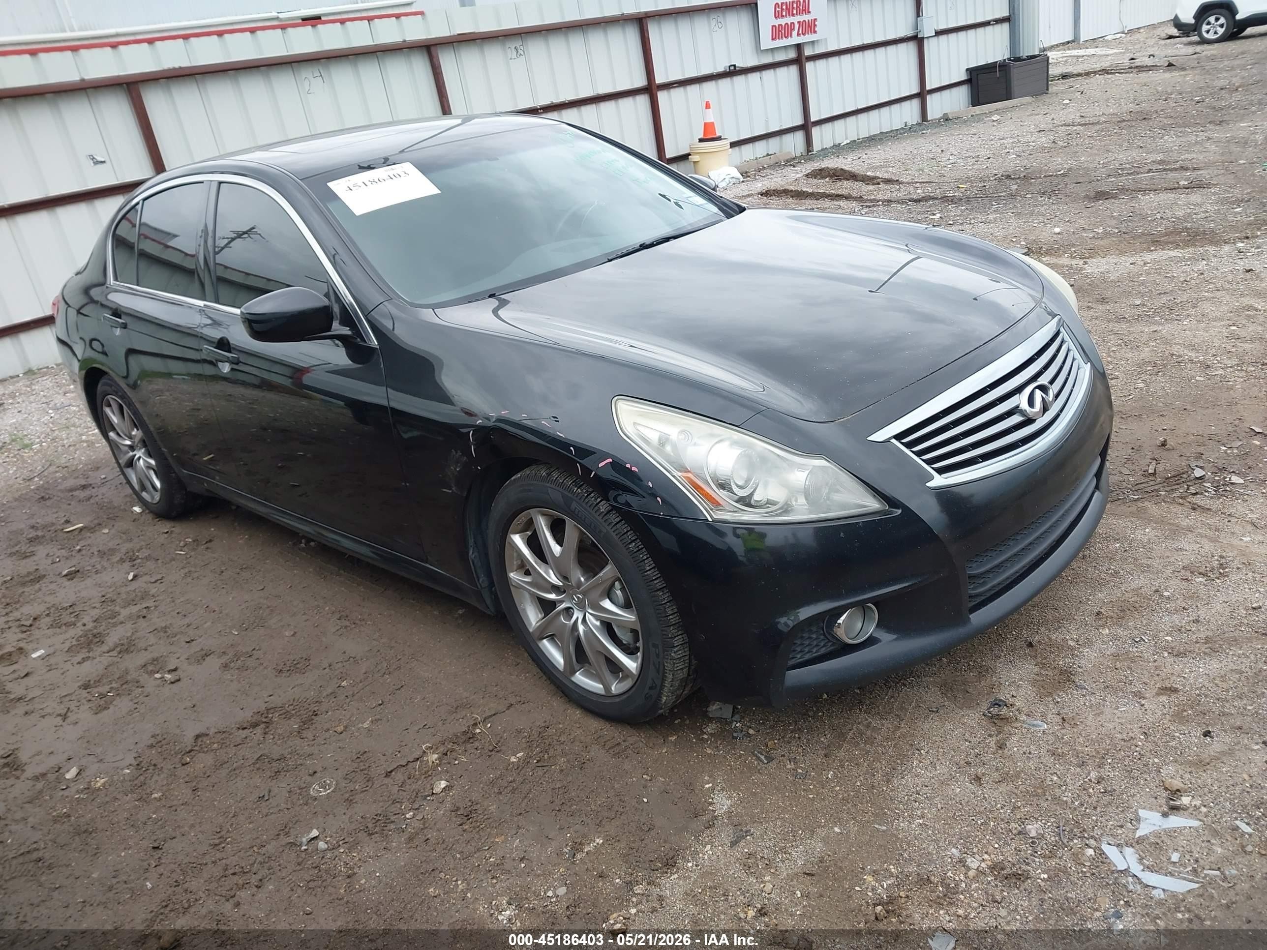 2012 Infiniti G37 Journey Black vin: JN1CV6AP5CM623028