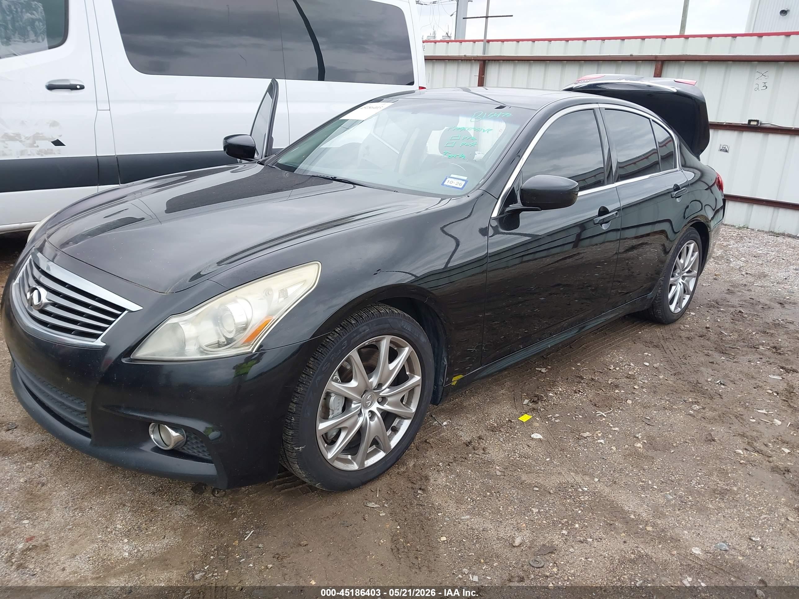 2012 Infiniti G37 Journey Black vin: JN1CV6AP5CM623028
