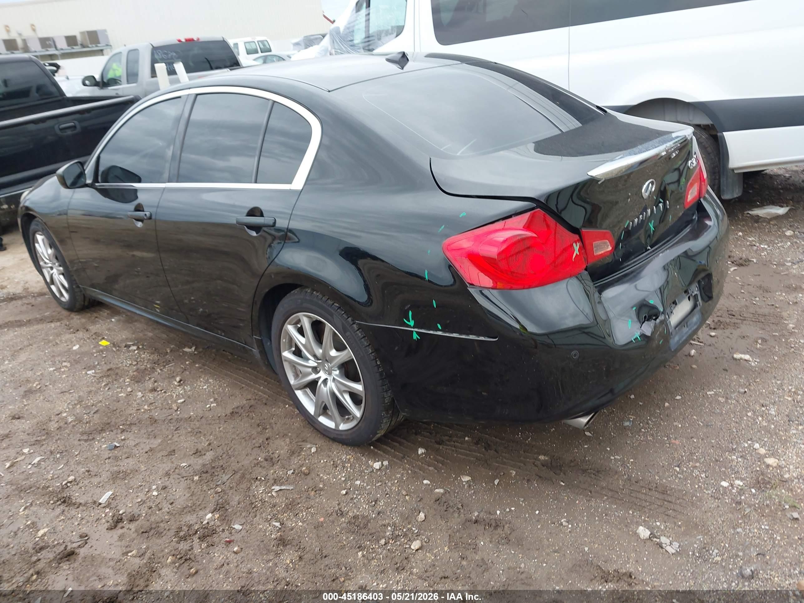 2012 Infiniti G37 Journey Black vin: JN1CV6AP5CM623028