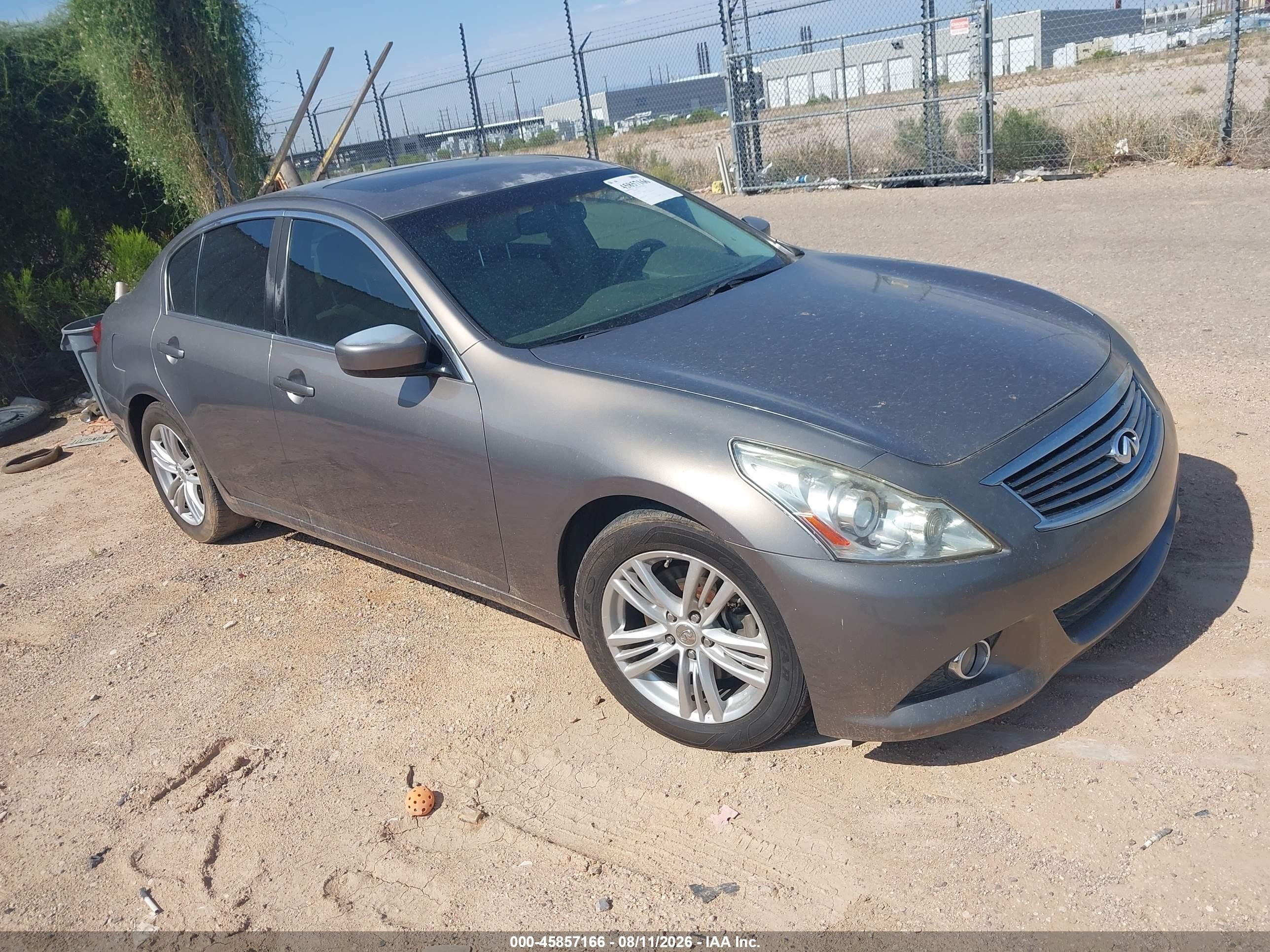 2012 Infiniti G37 Journey Champagne vin: JN1CV6AP5CM623031