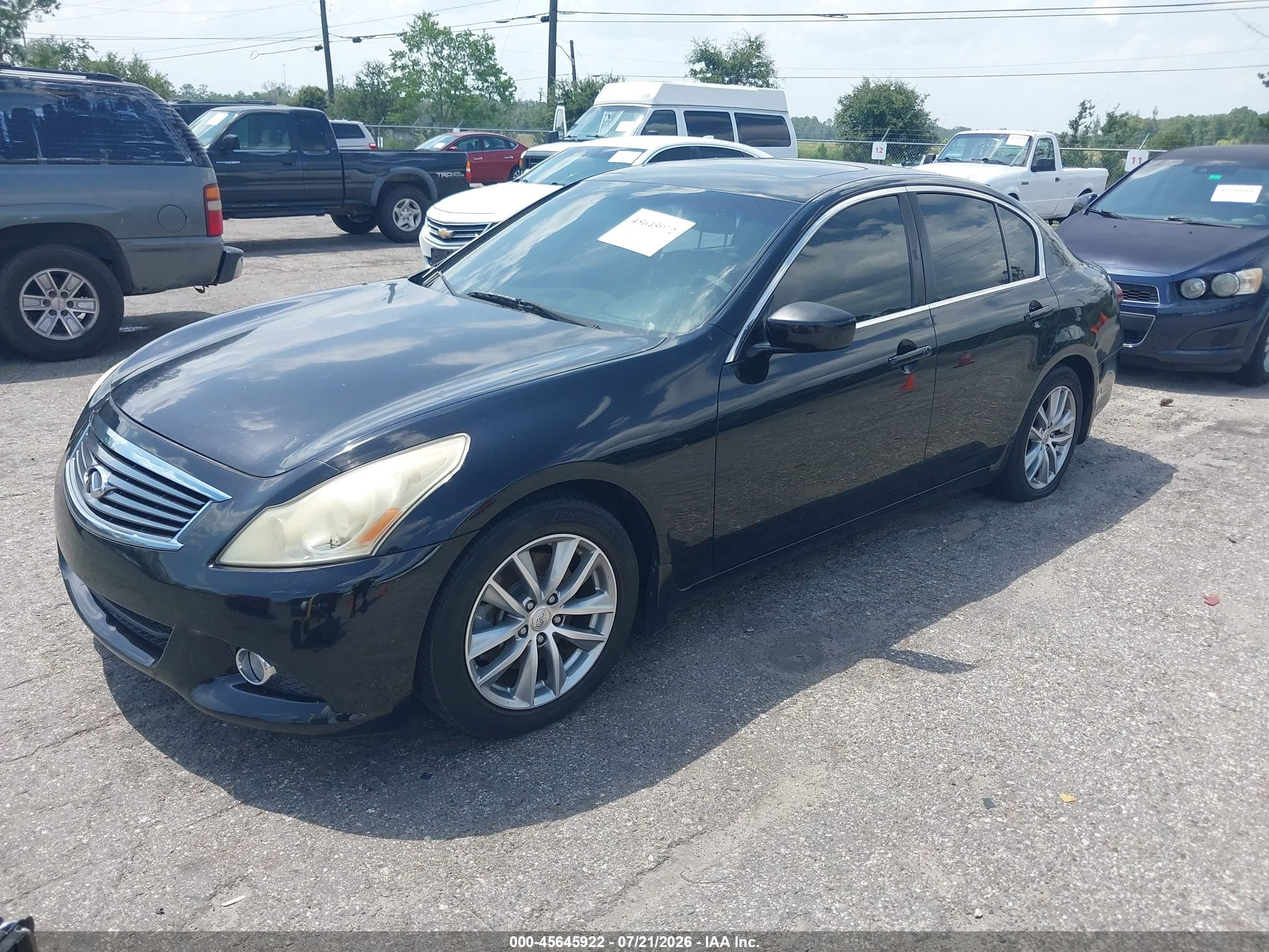2012 Infiniti G37 Journey Black vin: JN1CV6AP5CM937116