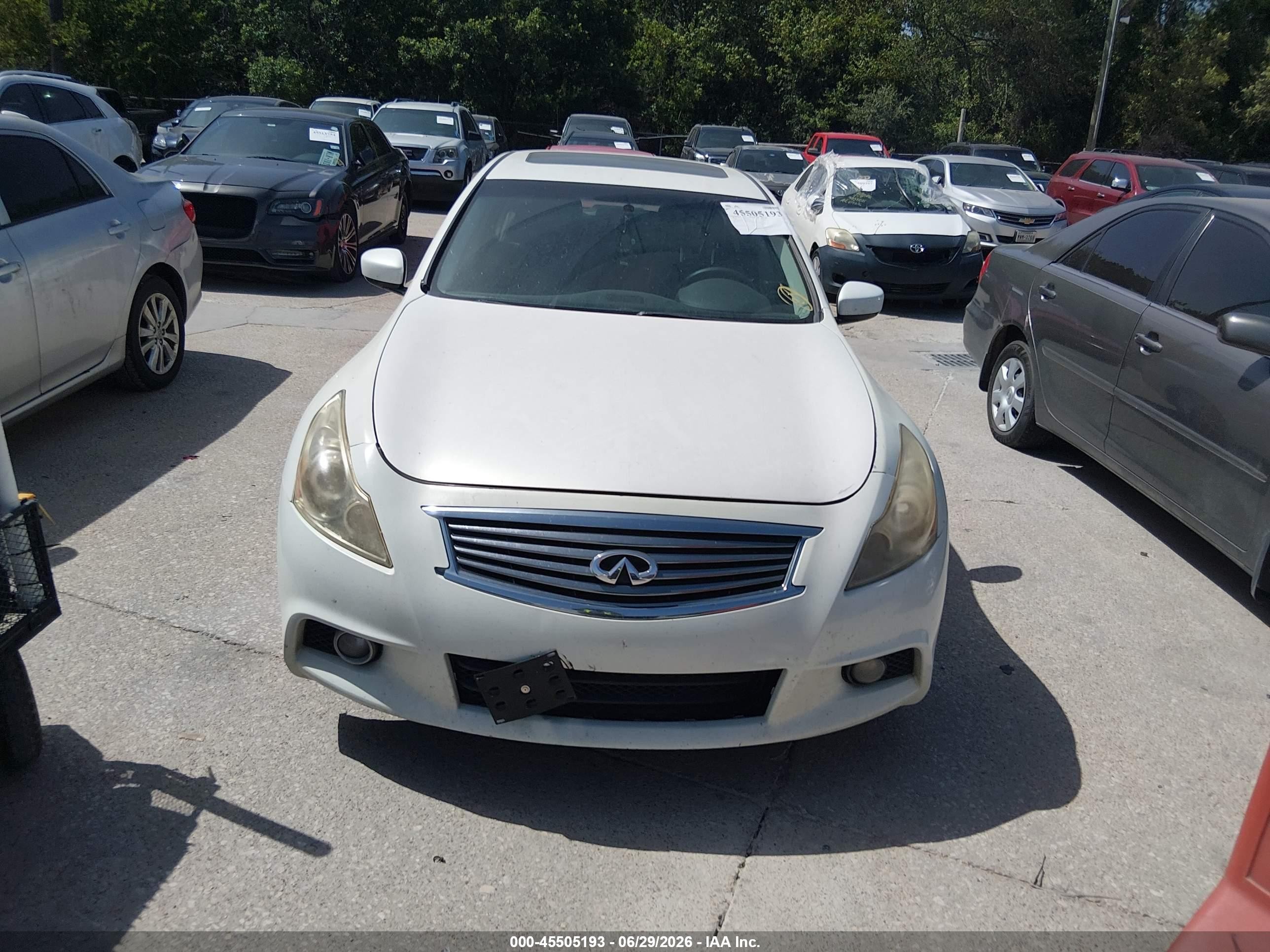 2013 Infiniti G37 Journey White vin: JN1CV6AP5DM301202