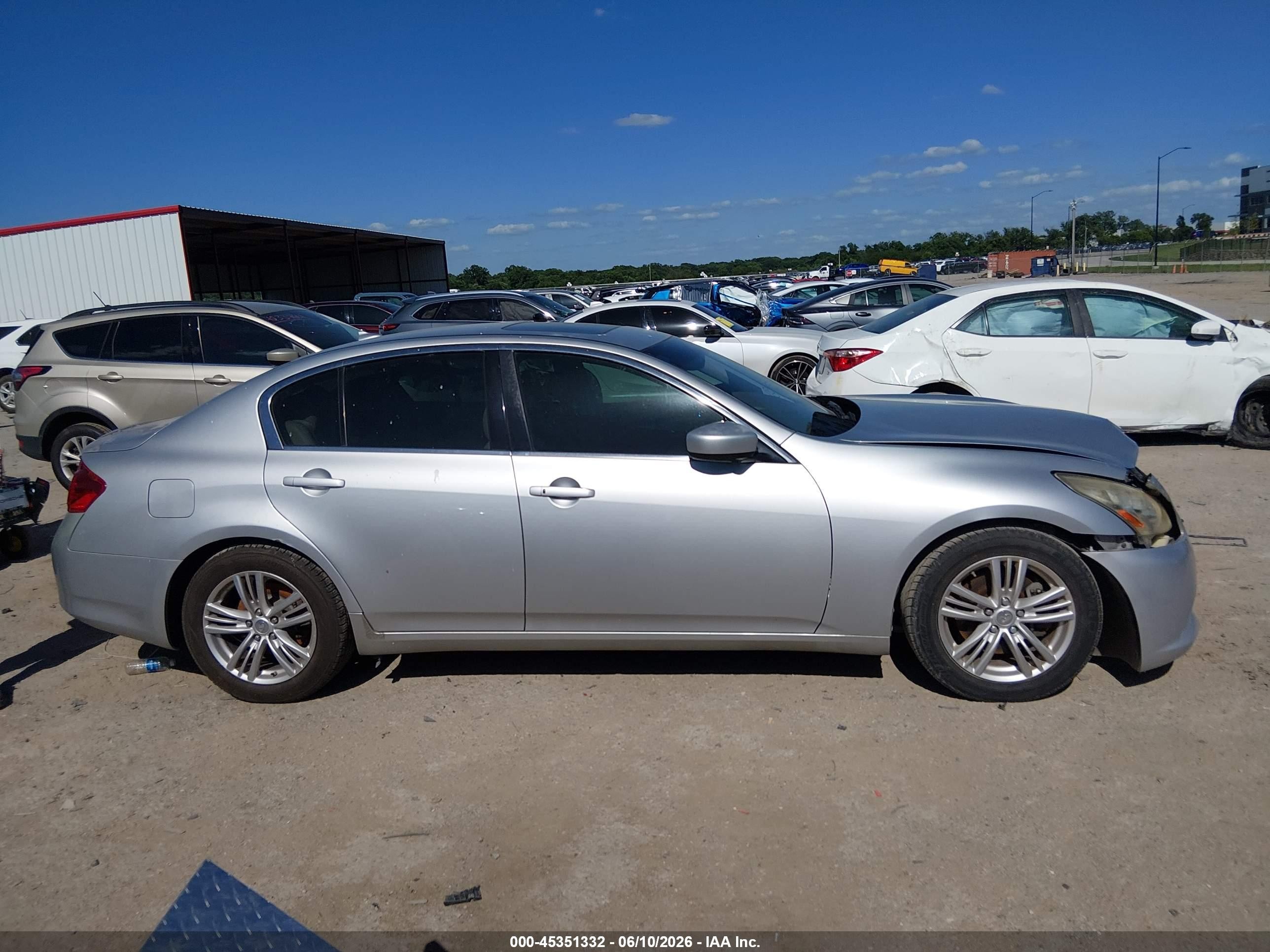 2013 Infiniti G37 Journey Silver vin: JN1CV6AP5DM711594