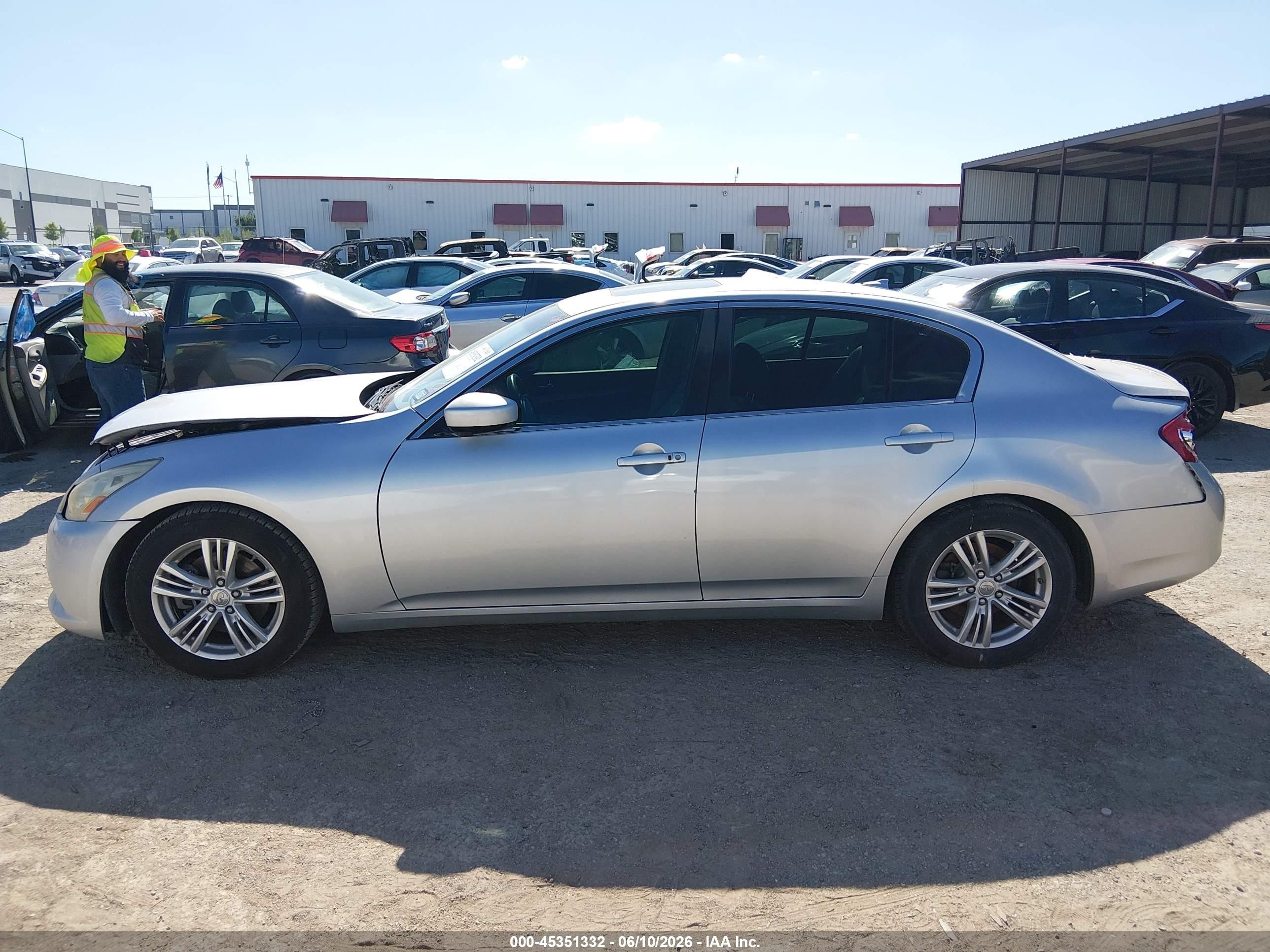 2013 Infiniti G37 Journey Silver vin: JN1CV6AP5DM711594