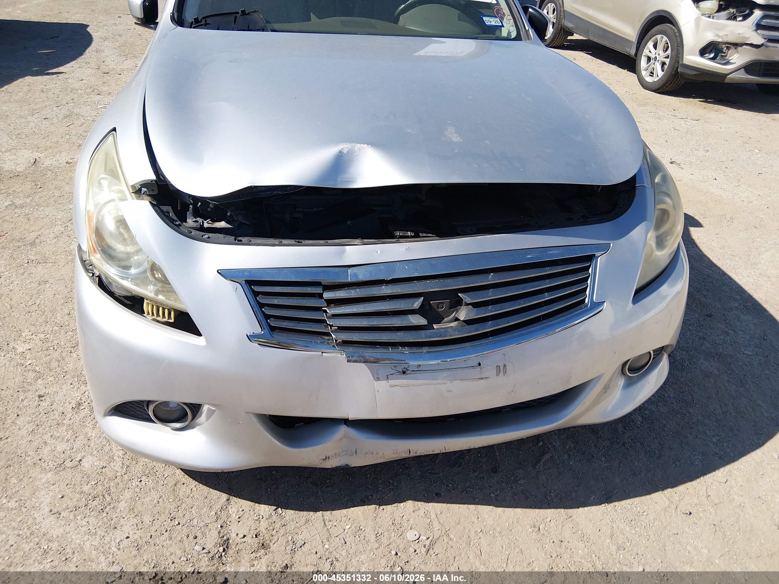 2013 Infiniti G37 Journey Silver vin: JN1CV6AP5DM711594