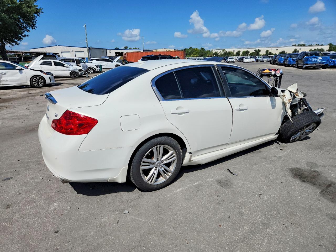 2013 Infiniti G37 Sedan Journey White vin: JN1CV6AP5DM721347