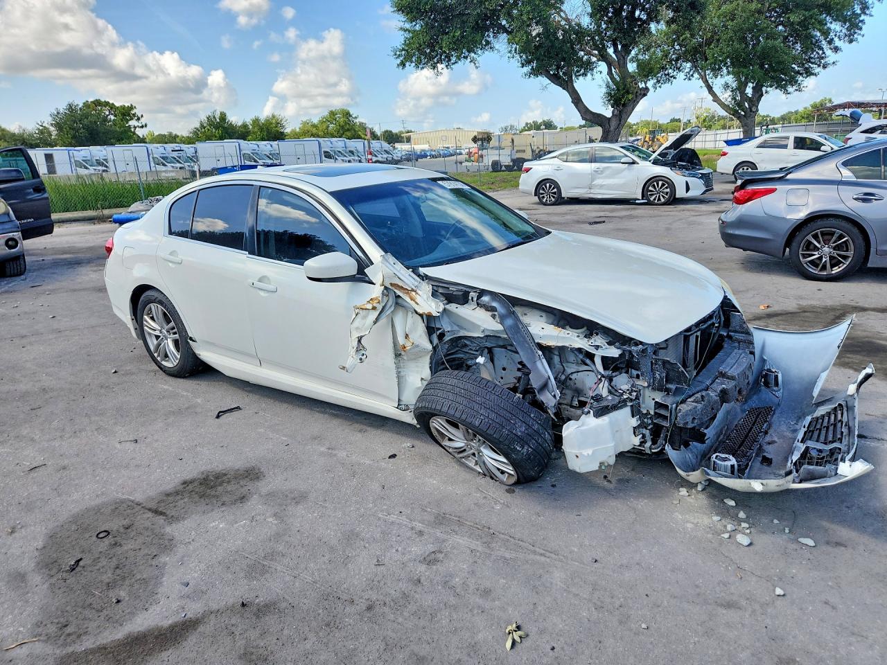2013 Infiniti G37 Sedan Journey White vin: JN1CV6AP5DM721347