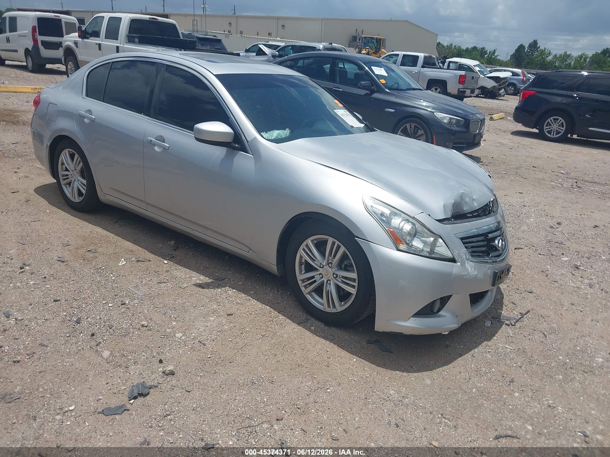 2013 Infiniti G37 Journey Серебряный vin: JN1CV6AP5DM722806