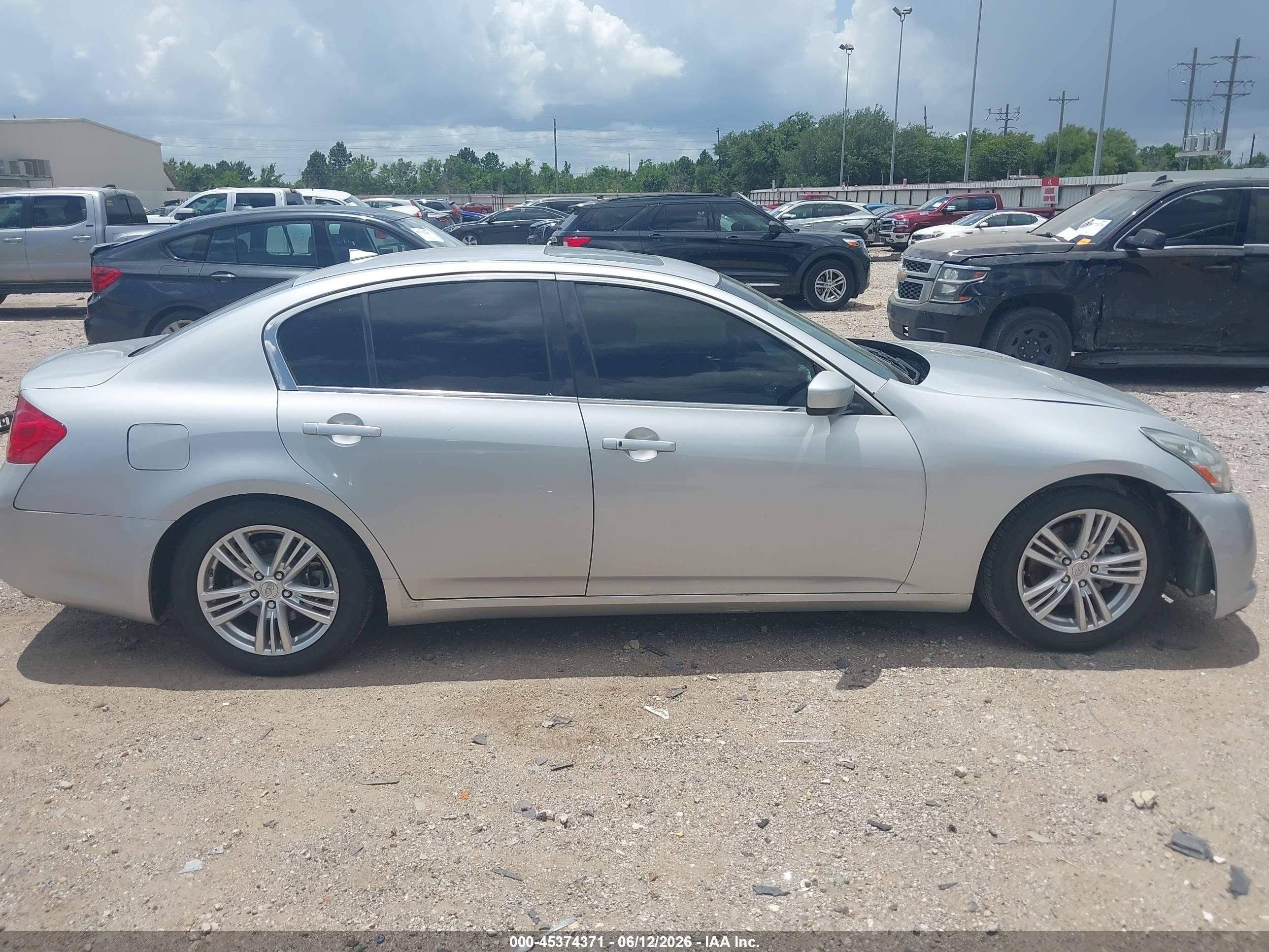 2013 Infiniti G37 Journey Silver vin: JN1CV6AP5DM722806