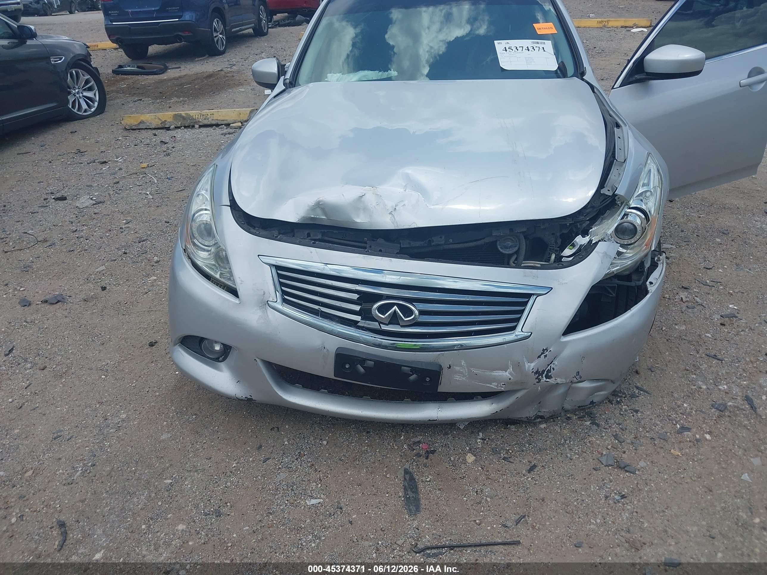 2013 Infiniti G37 Journey Silver vin: JN1CV6AP5DM722806