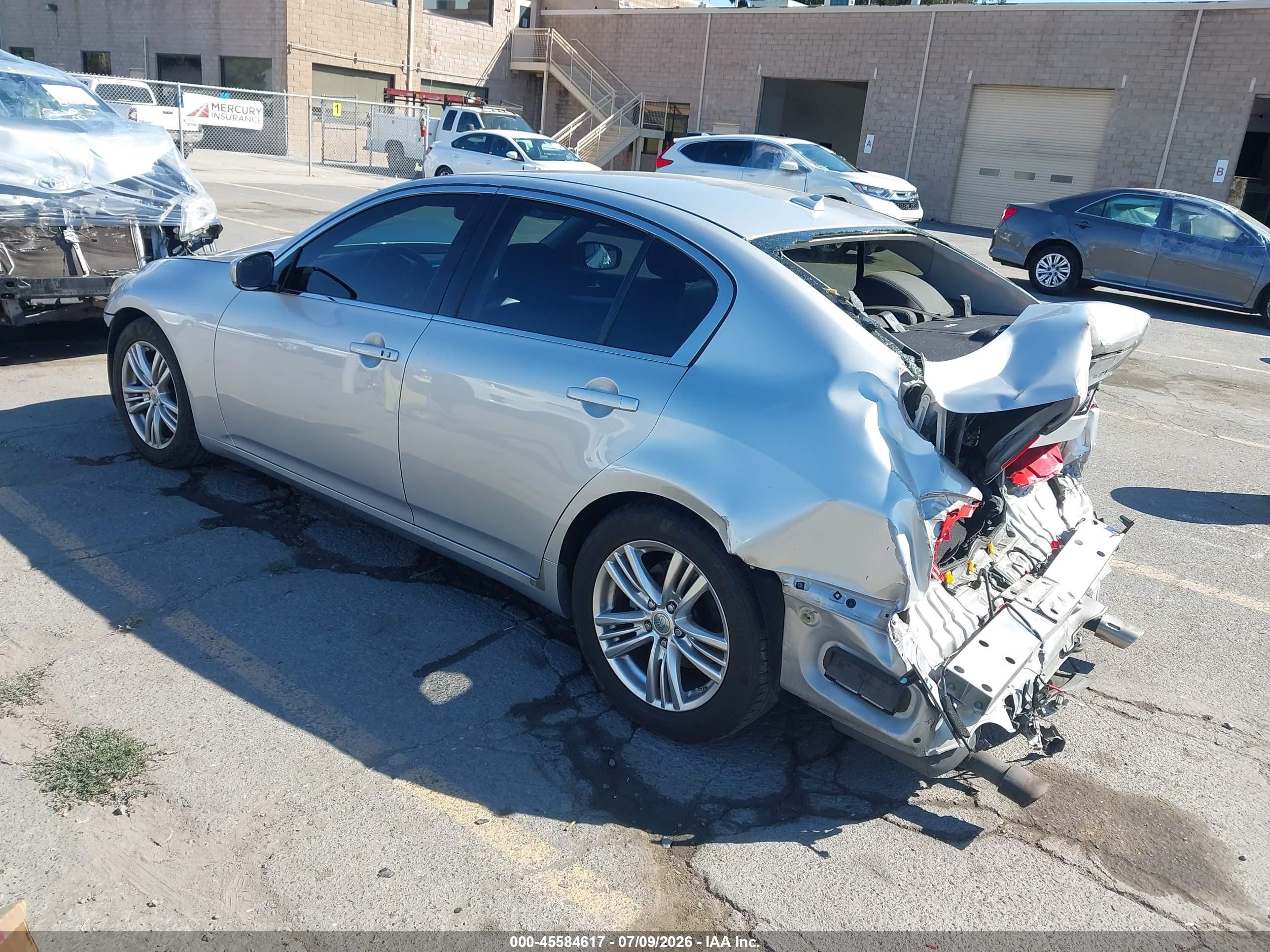 2013 Infiniti G37 Journey Silver vin: JN1CV6AP5DM725849