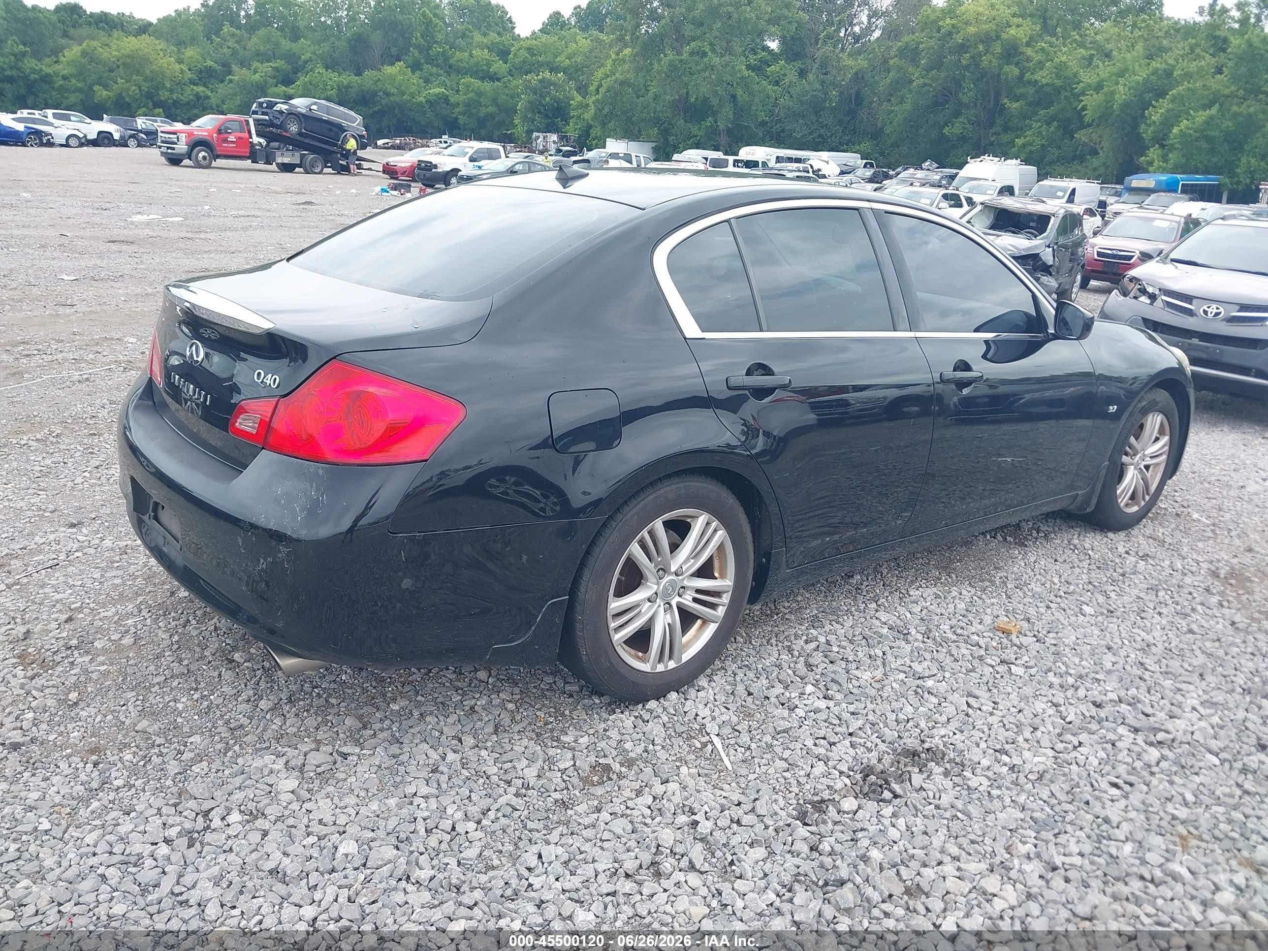 2015 Infiniti Q40   Black vin: JN1CV6AP5FM500821