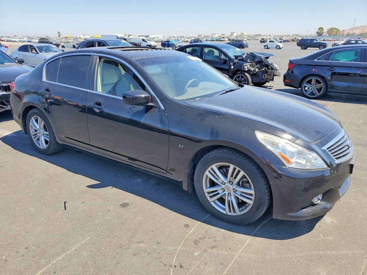 2015 Infiniti Q40 Base Black vin: JN1CV6AP5FM500897