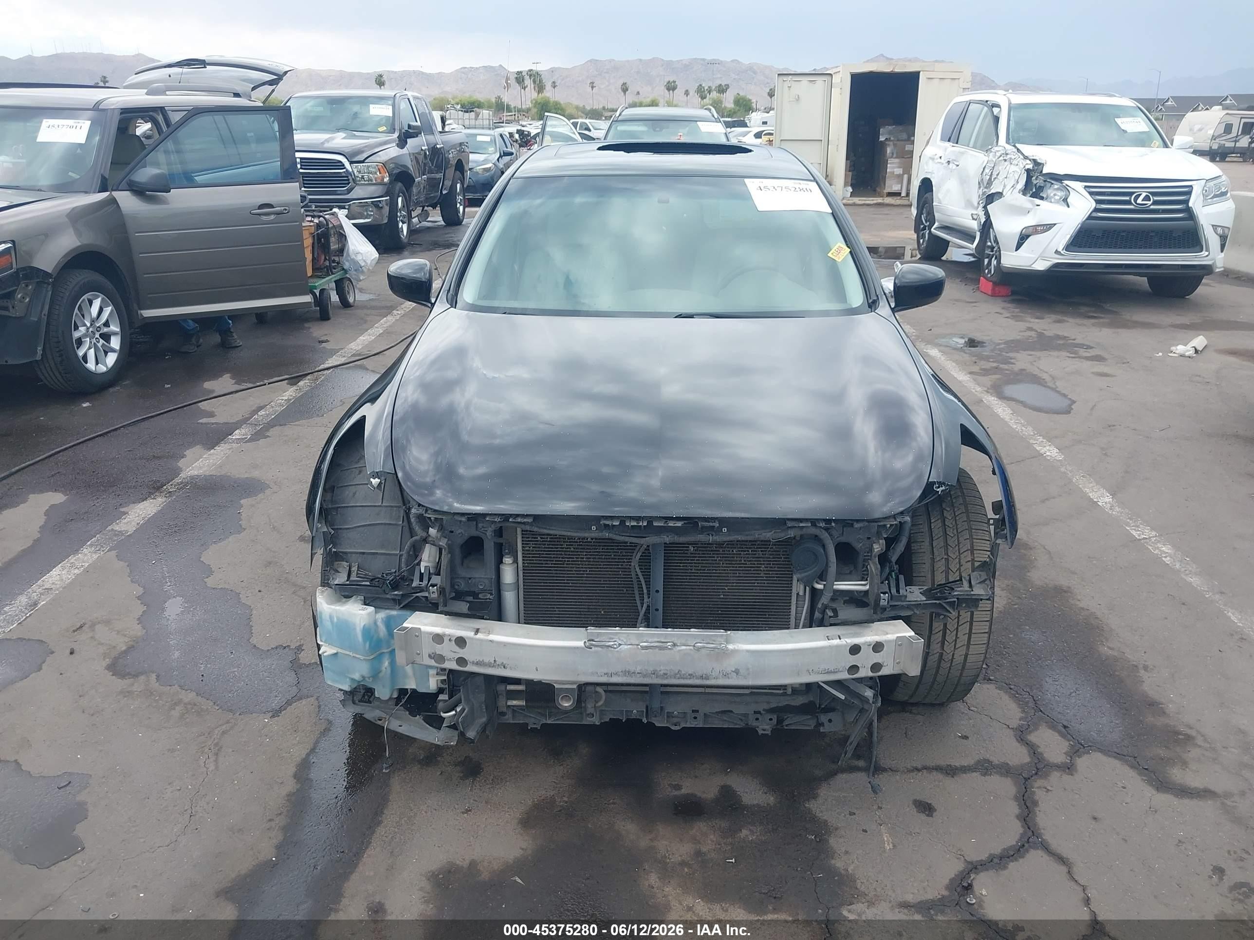 2015 Infiniti Q40   Black vin: JN1CV6AP5FM502696