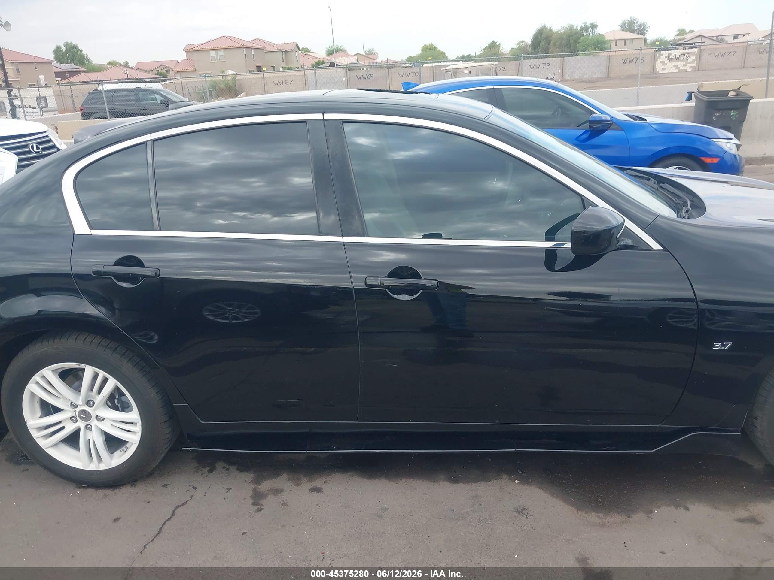 2015 Infiniti Q40   Black vin: JN1CV6AP5FM502696