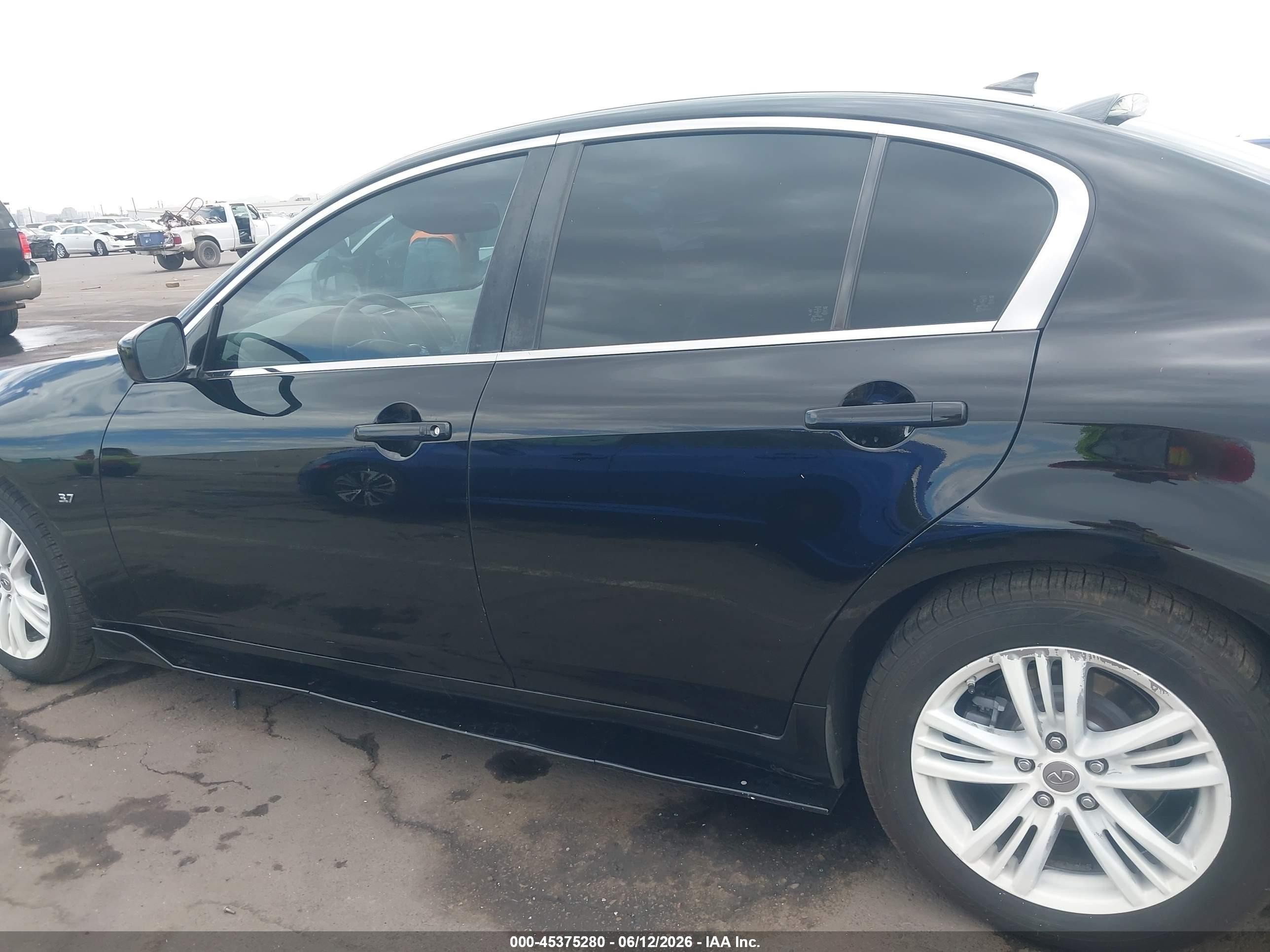 2015 Infiniti Q40   Black vin: JN1CV6AP5FM502696