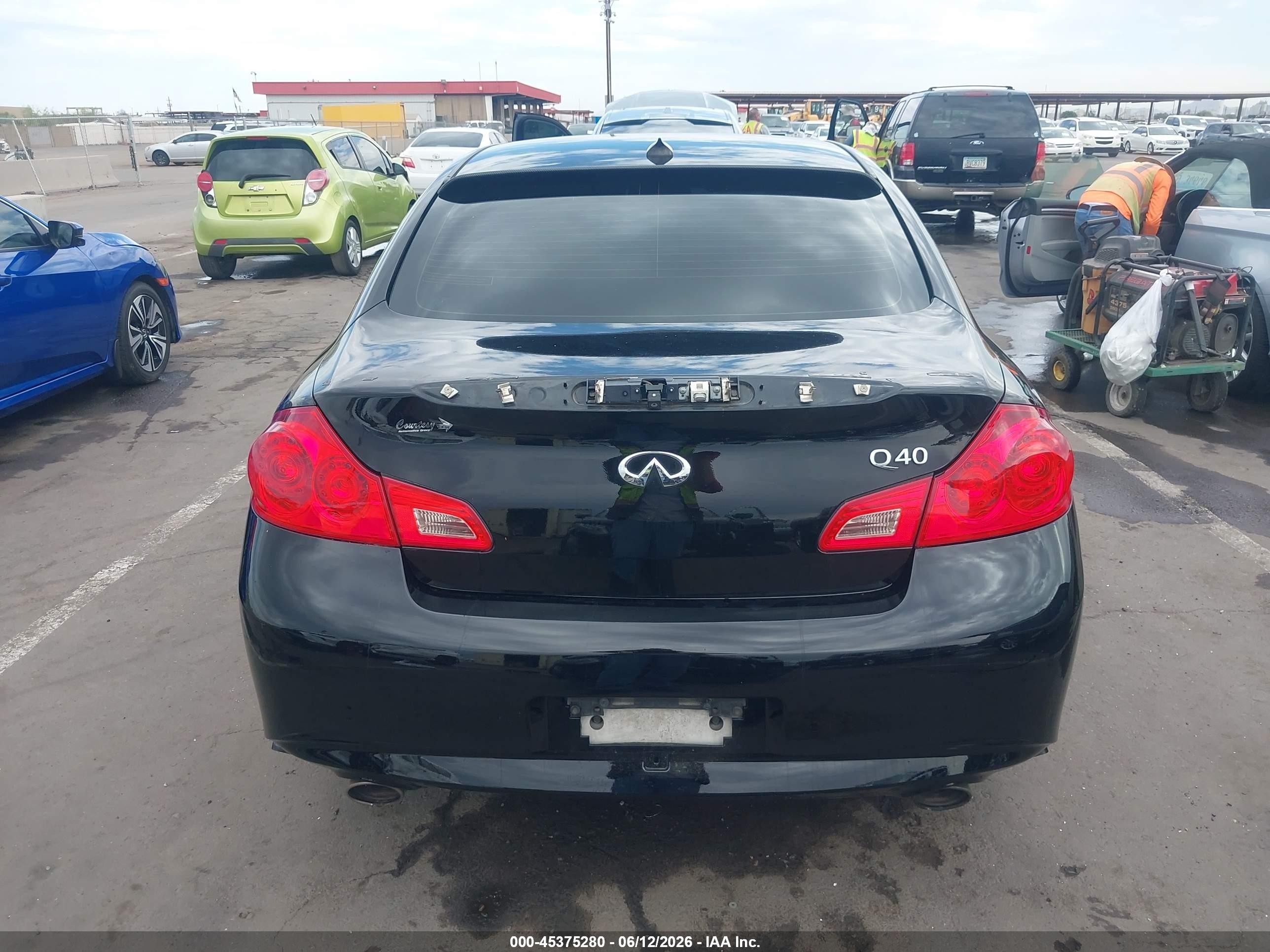 2015 Infiniti Q40   Black vin: JN1CV6AP5FM502696