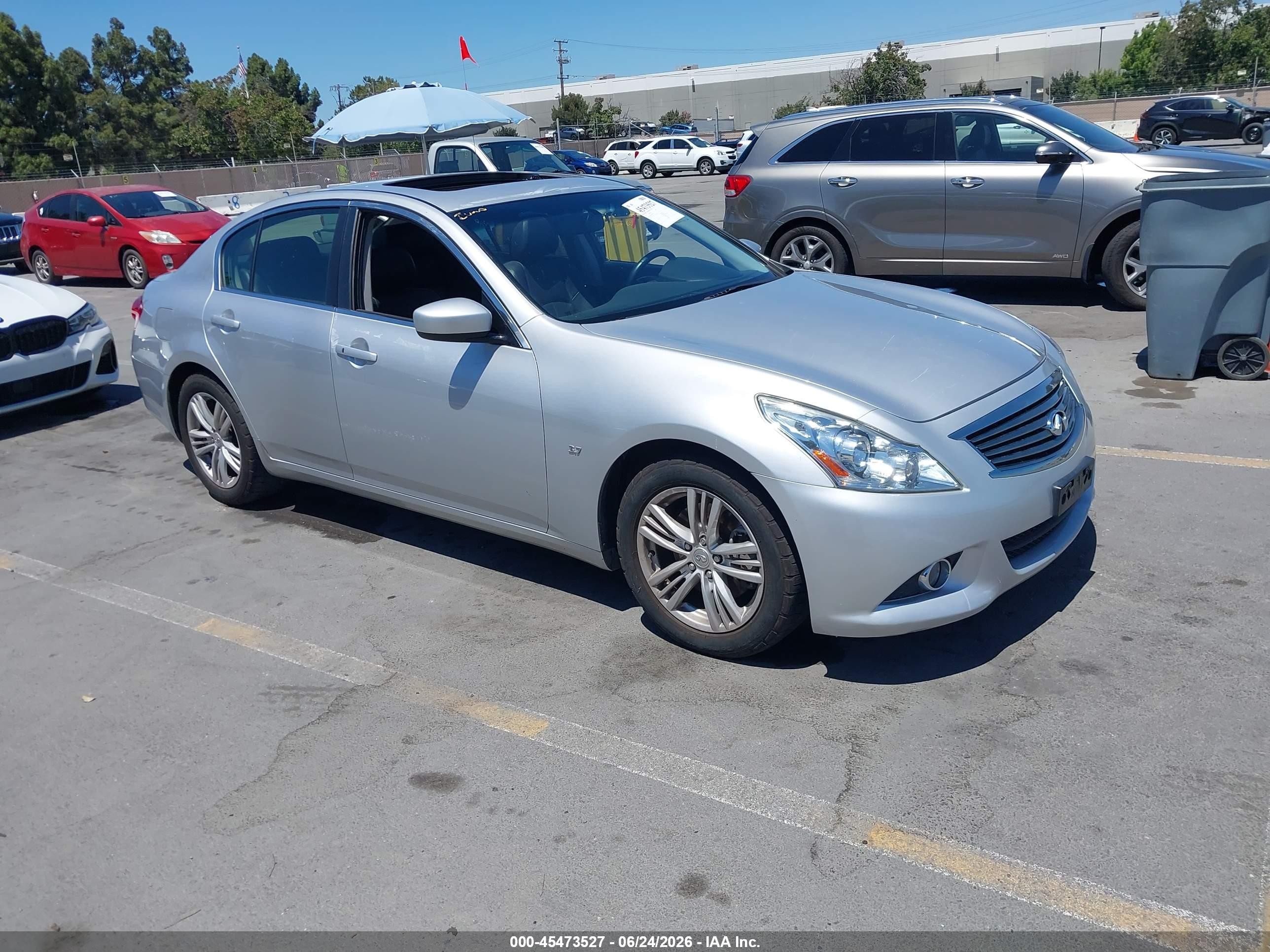 2015 Infiniti Q40 Gray vin: JN1CV6AP5FM503010