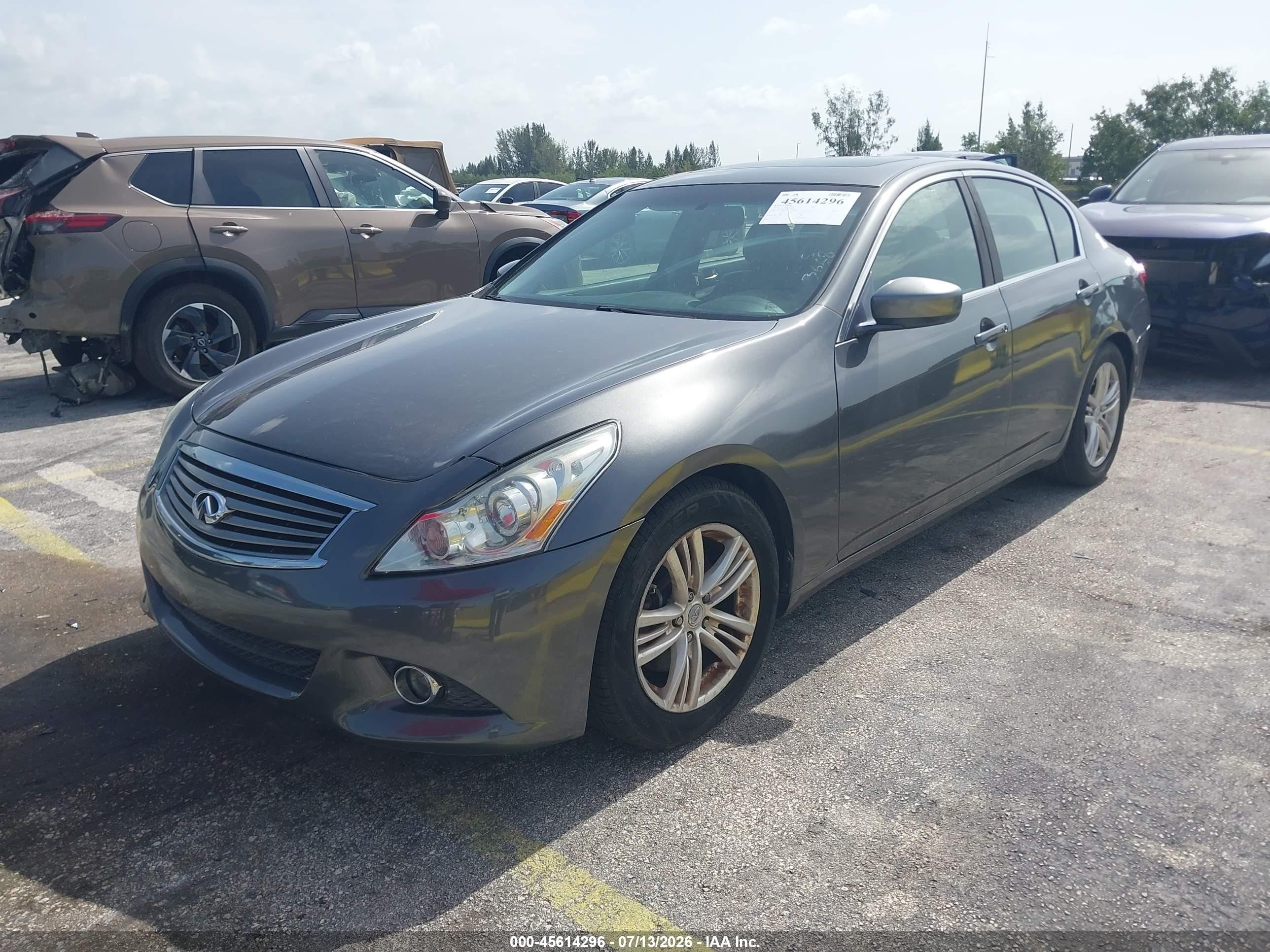 2015 Infiniti Q40 Gray vin: JN1CV6AP5FM503668