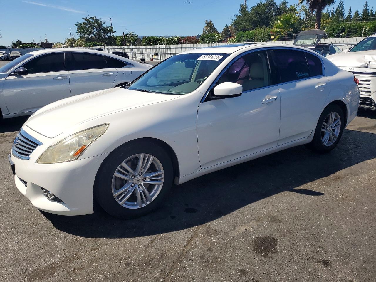 2010 Infiniti G37 Sedan Base White vin: JN1CV6AP6AM204280
