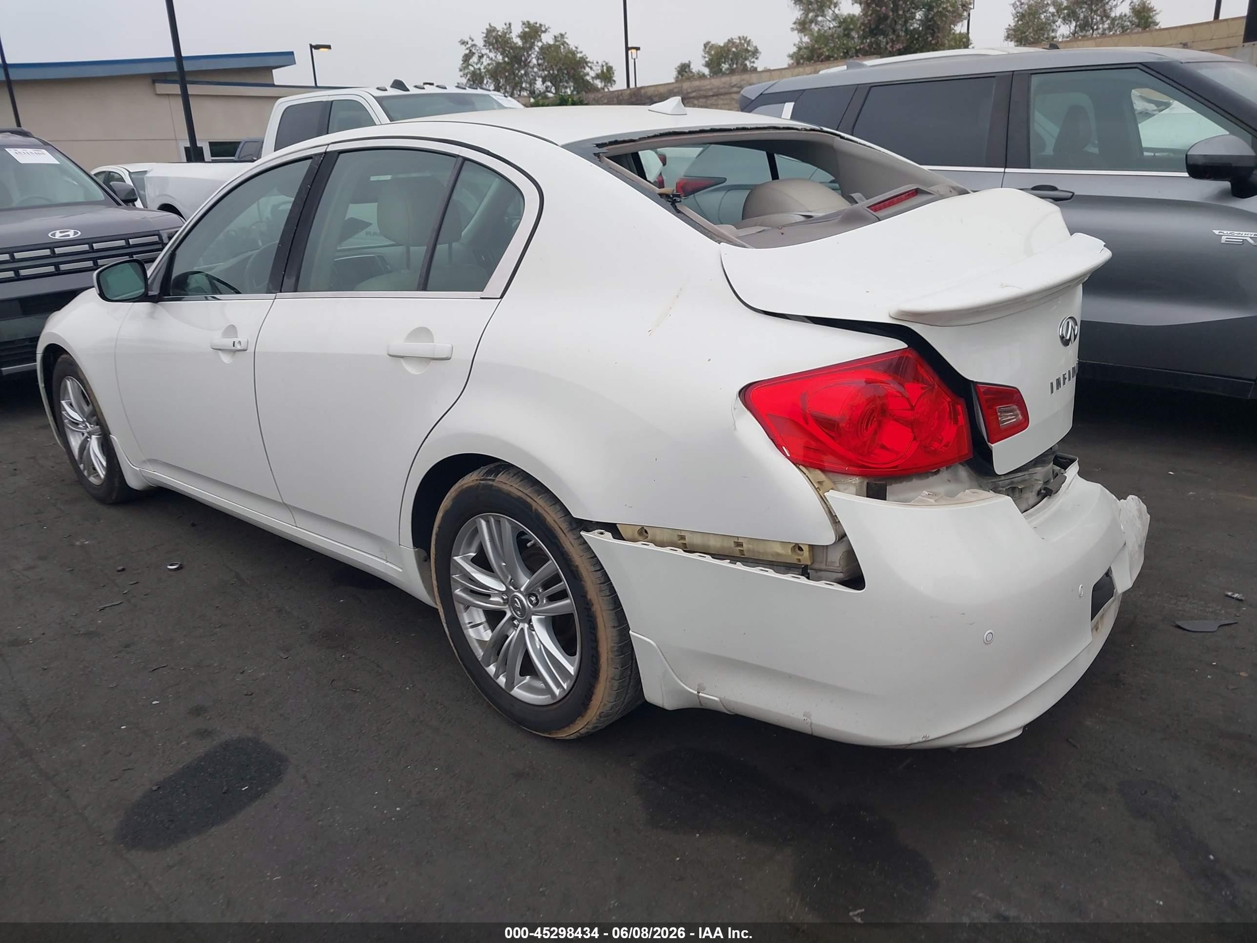 2010 Infiniti G37 Journey White vin: JN1CV6AP6AM402146