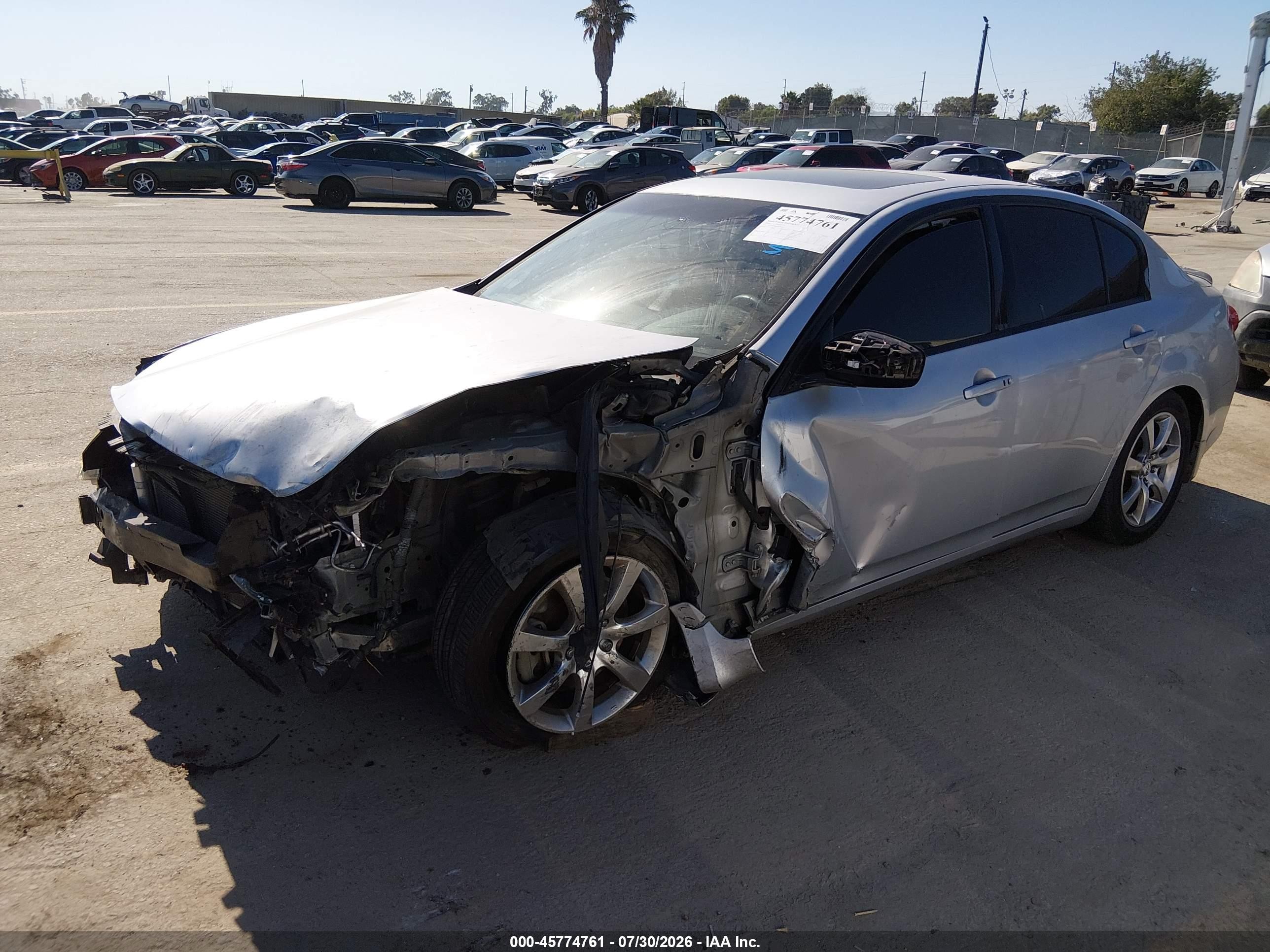 2010 Infiniti G37 Journey Silver vin: JN1CV6AP6AM403622