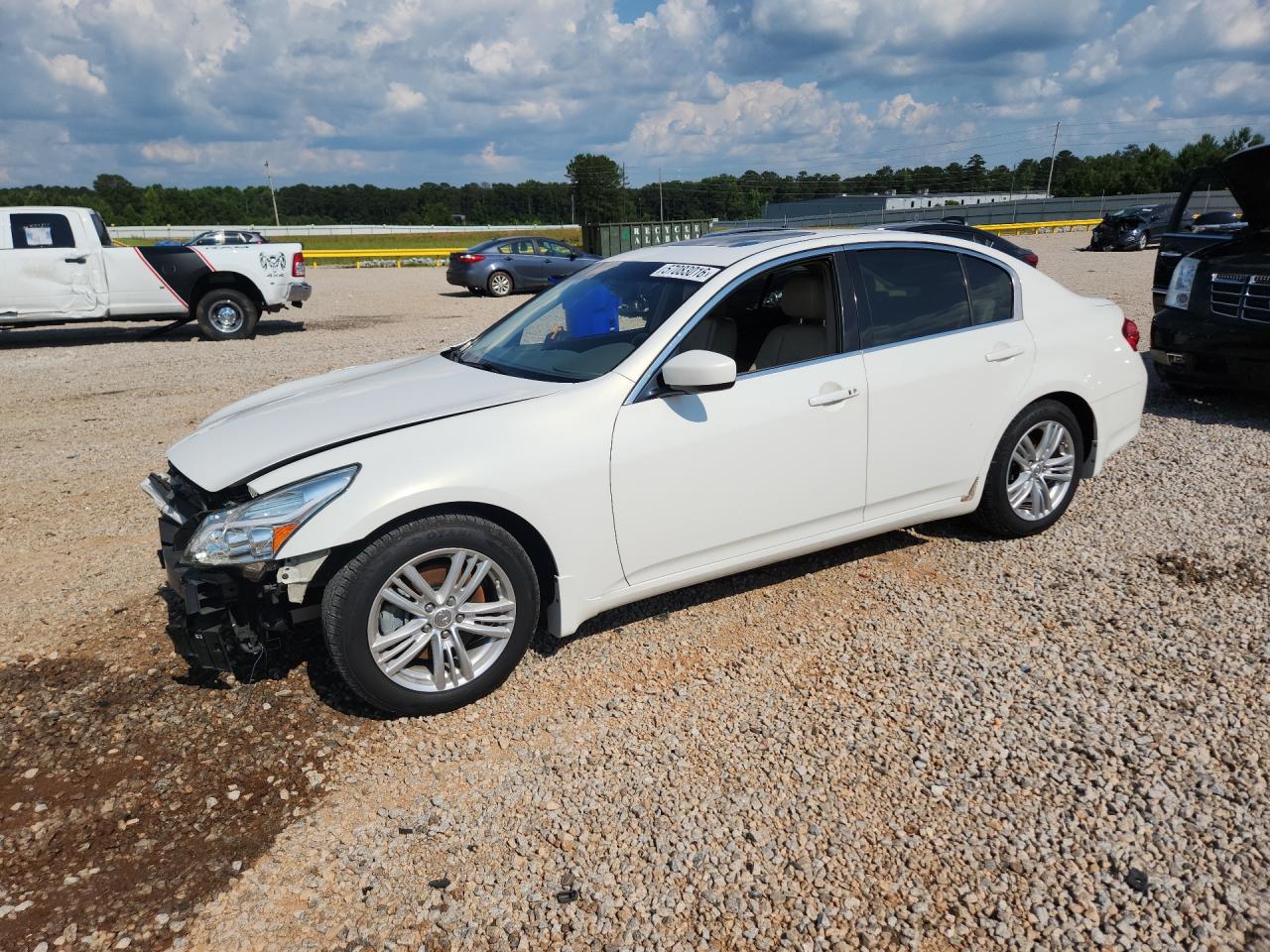 2011 Infiniti G37 Sedan Journey White vin: JN1CV6AP6BM305496
