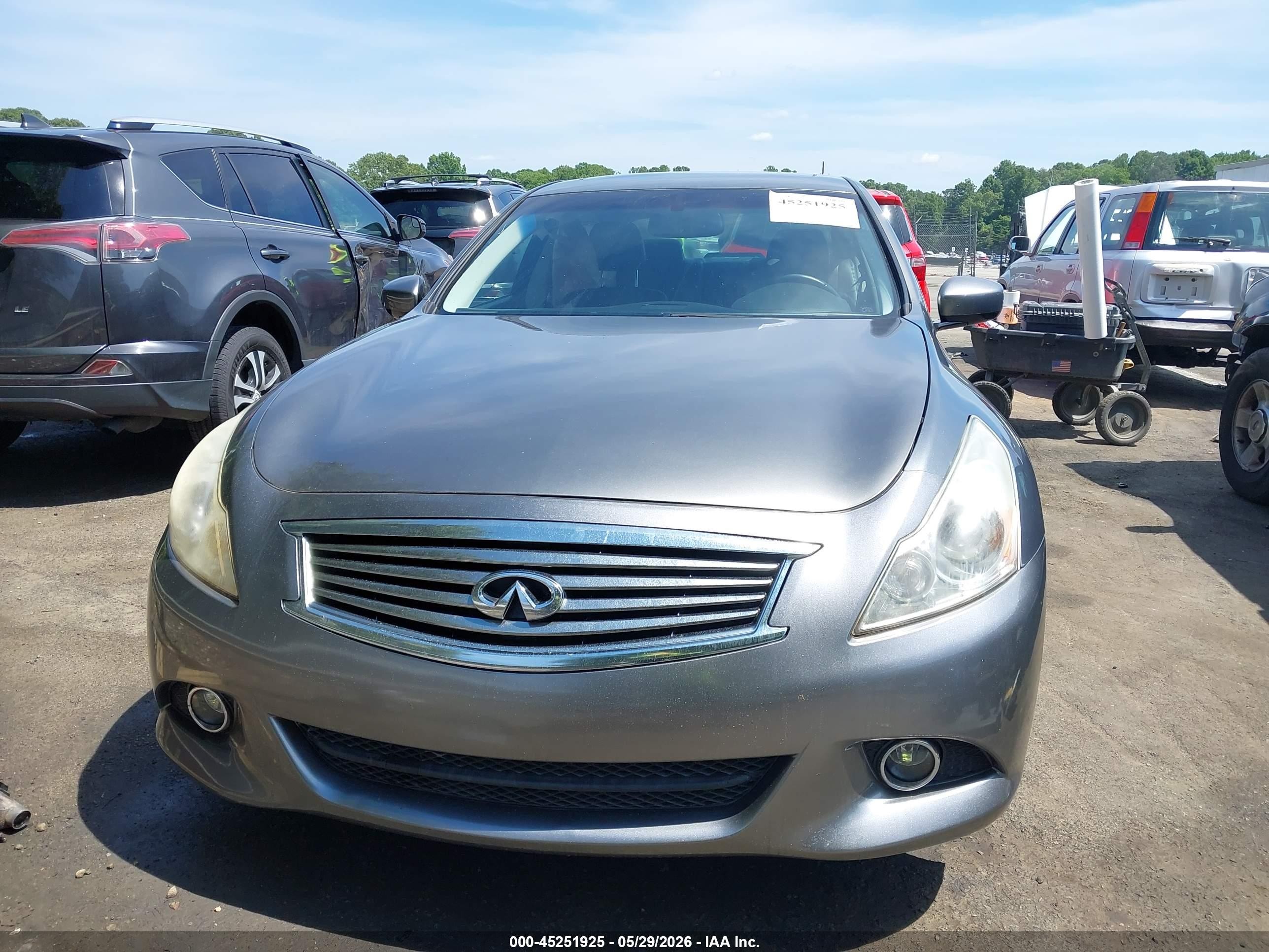 2012 Infiniti G37 Journey Gray vin: JN1CV6AP6CM620543