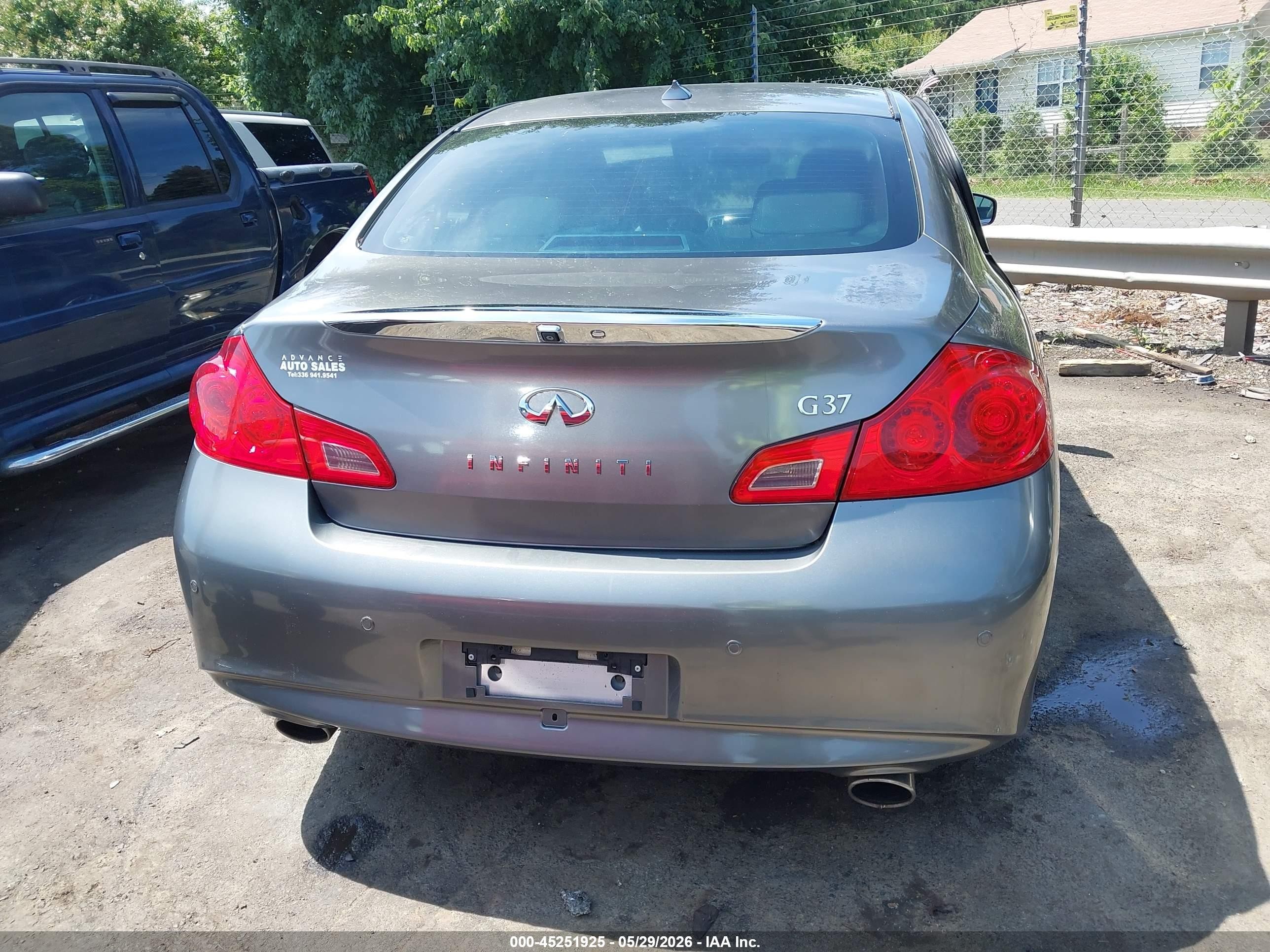 2012 Infiniti G37 Journey Gray vin: JN1CV6AP6CM620543