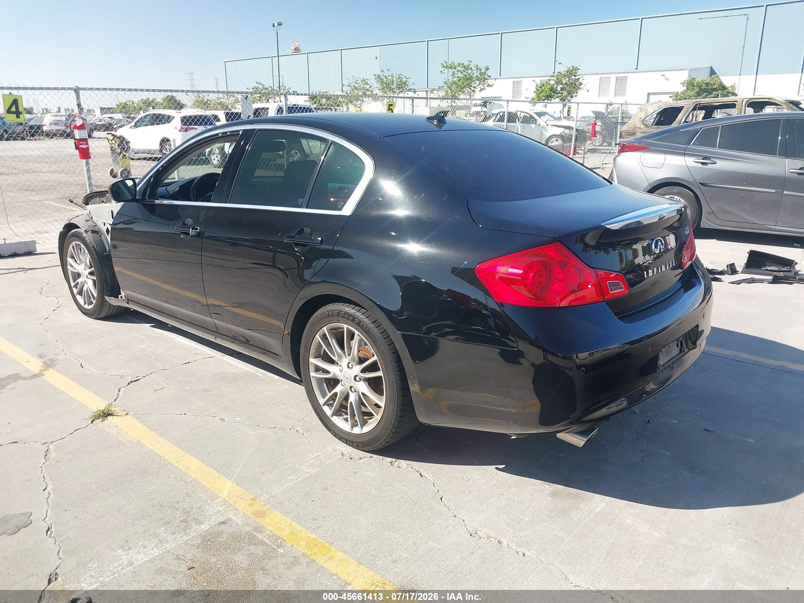 2012 Infiniti G37 Journey Black vin: JN1CV6AP6CM622390