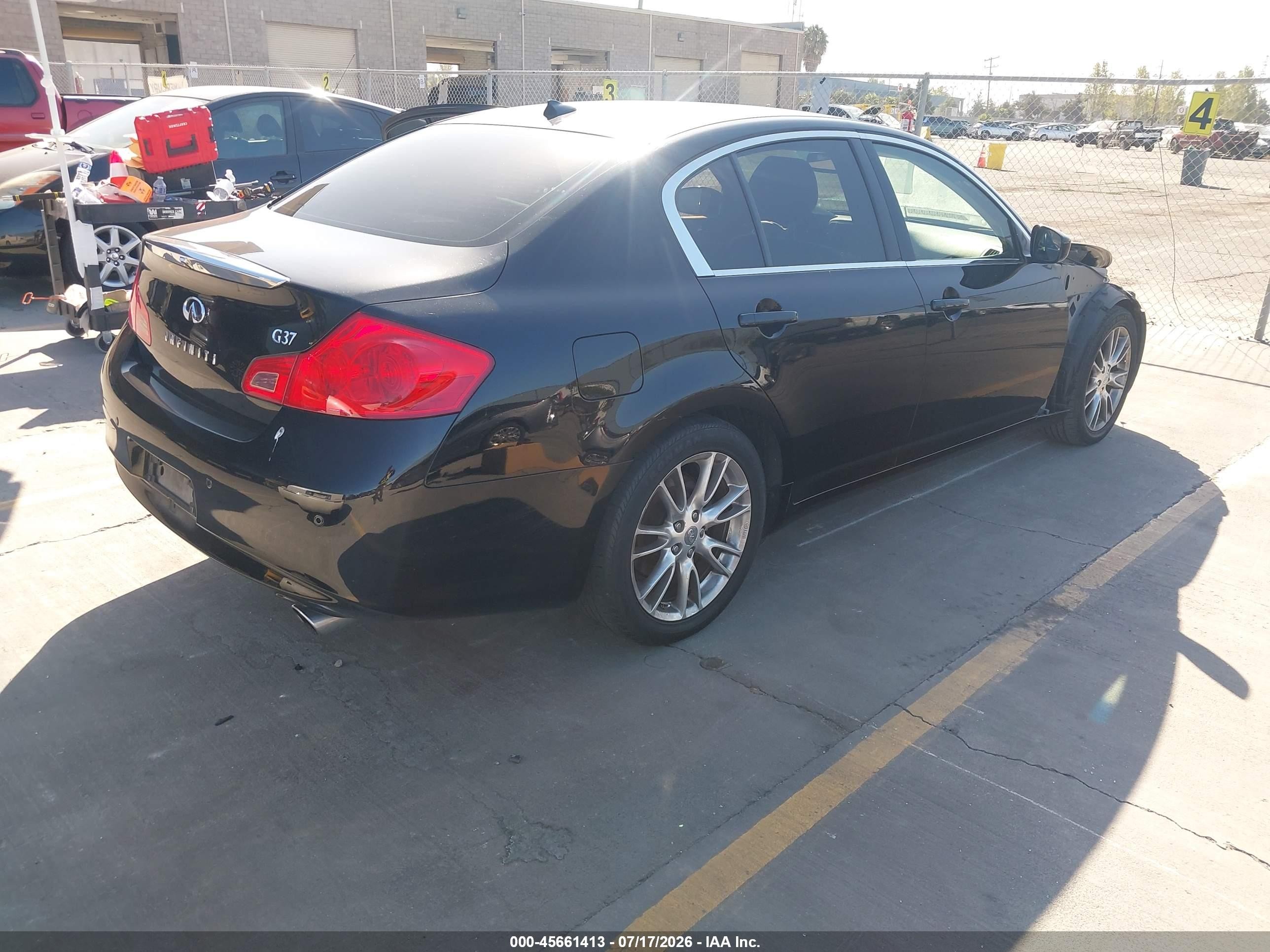 2012 Infiniti G37 Journey Black vin: JN1CV6AP6CM622390