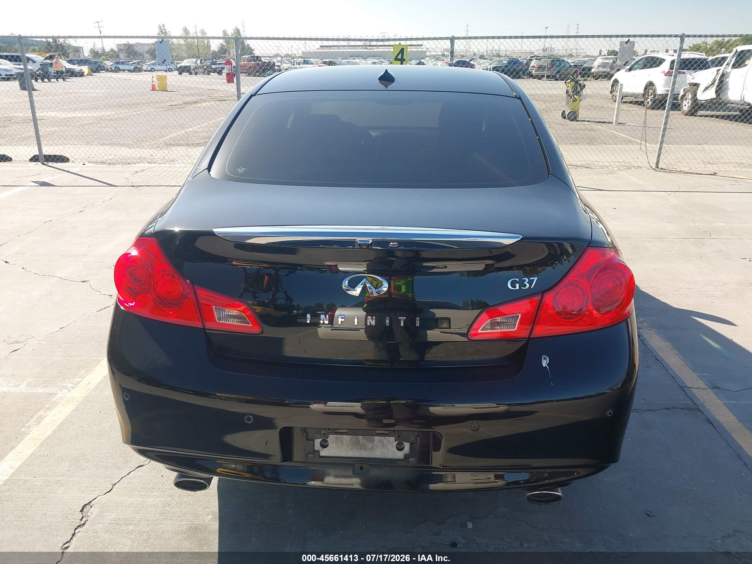 2012 Infiniti G37 Journey Black vin: JN1CV6AP6CM622390
