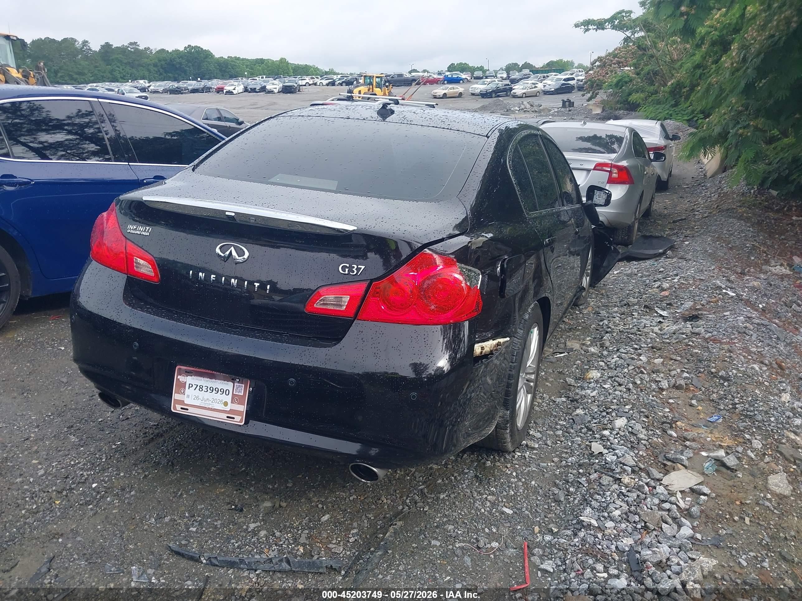 2012 Infiniti G37 Journey Black vin: JN1CV6AP6CM624270