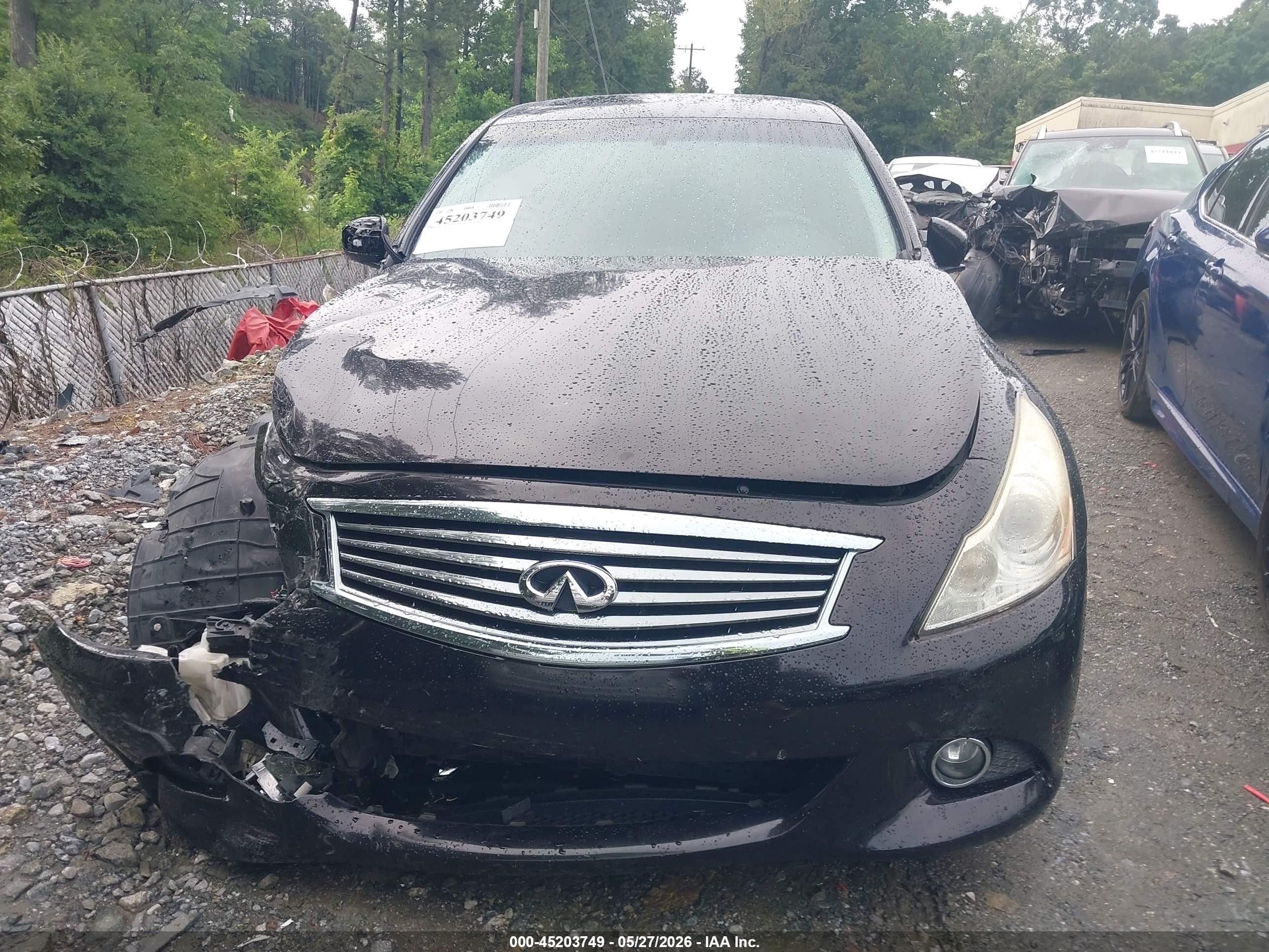 2012 Infiniti G37 Journey Black vin: JN1CV6AP6CM624270