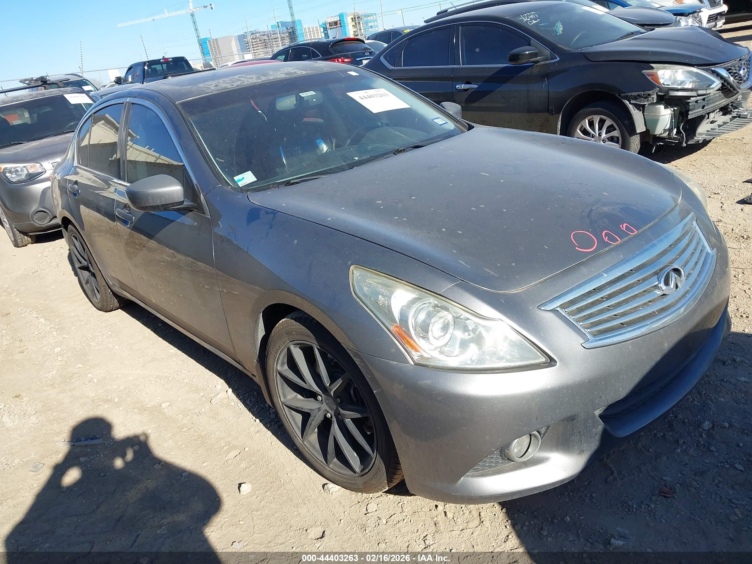 2012 Infiniti G37 Journey Gray vin: JN1CV6AP6CM627718