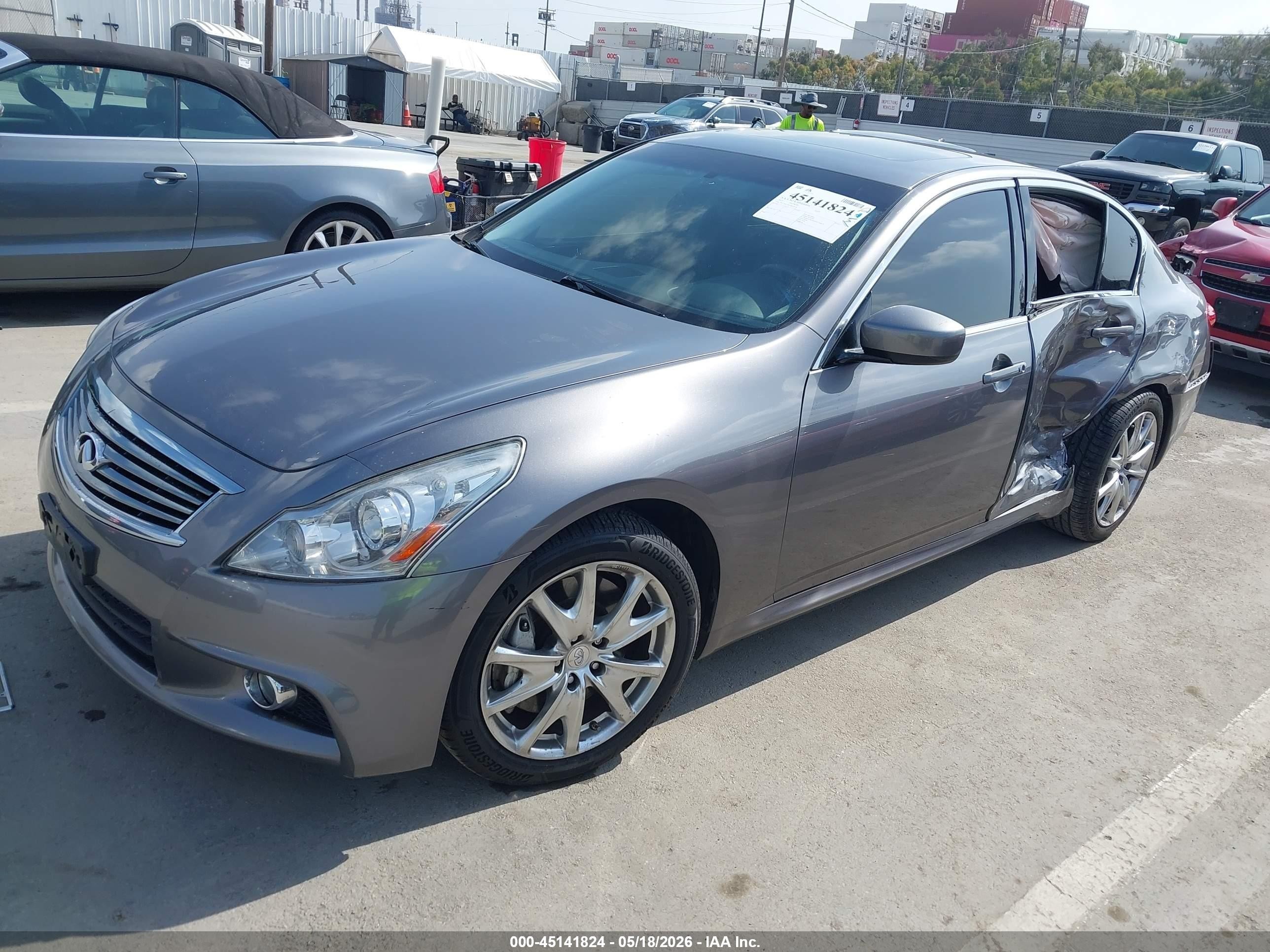 2012 Infiniti G37 Journey Gray vin: JN1CV6AP6CM628738