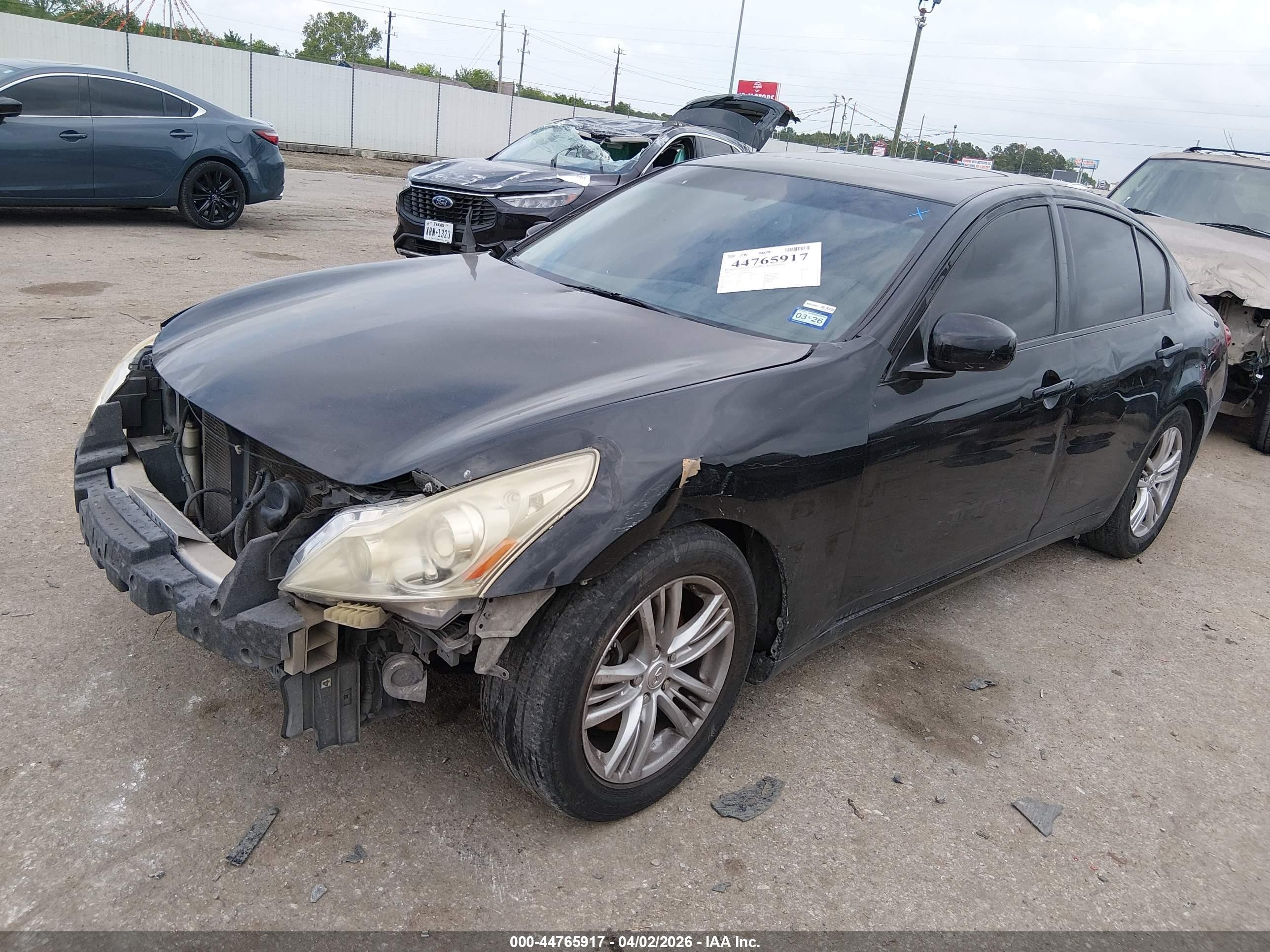 2012 Infiniti G37 Journey Black vin: JN1CV6AP6CM934466