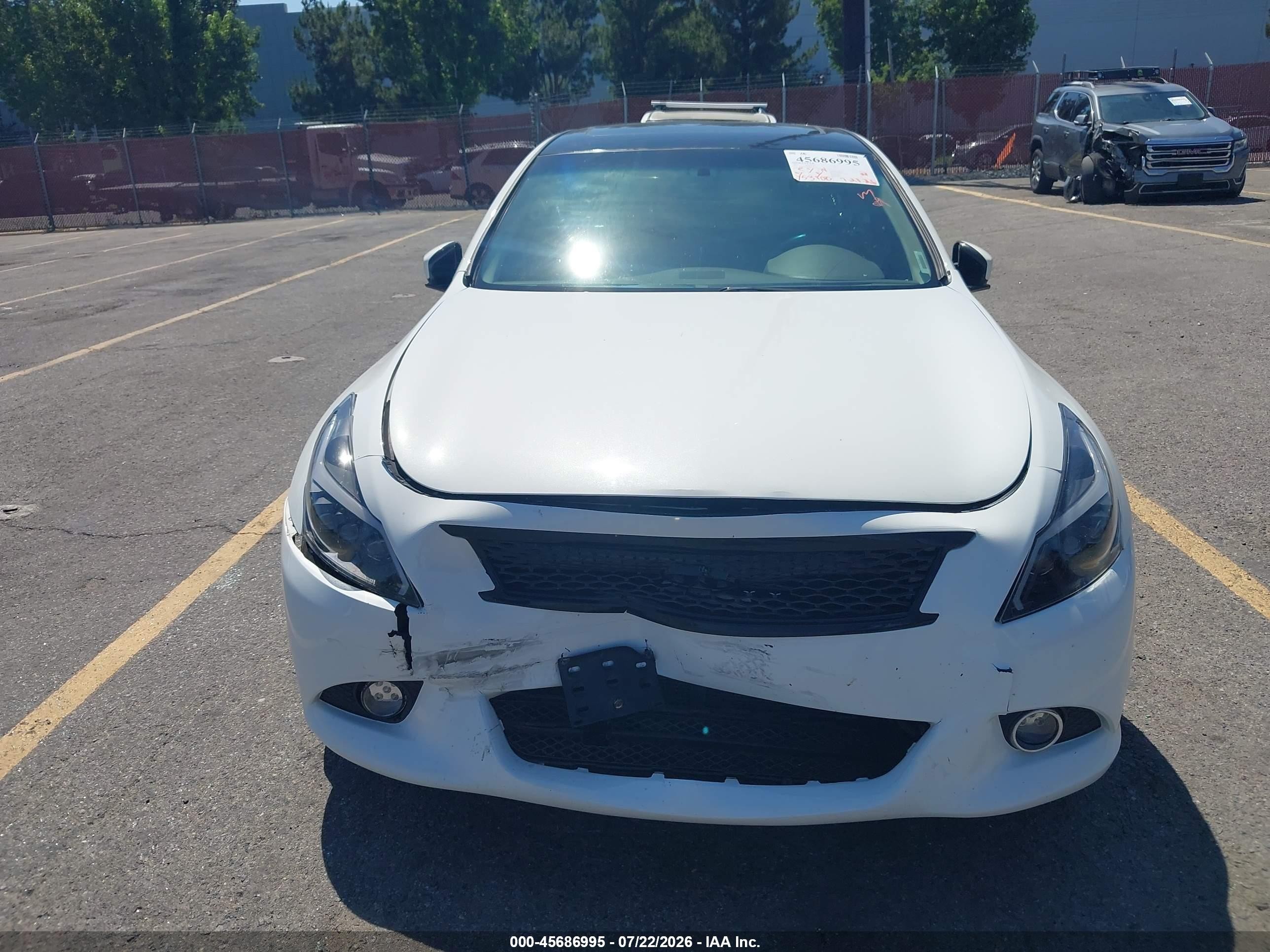 2013 Infiniti G37 Journey White vin: JN1CV6AP6DM711720